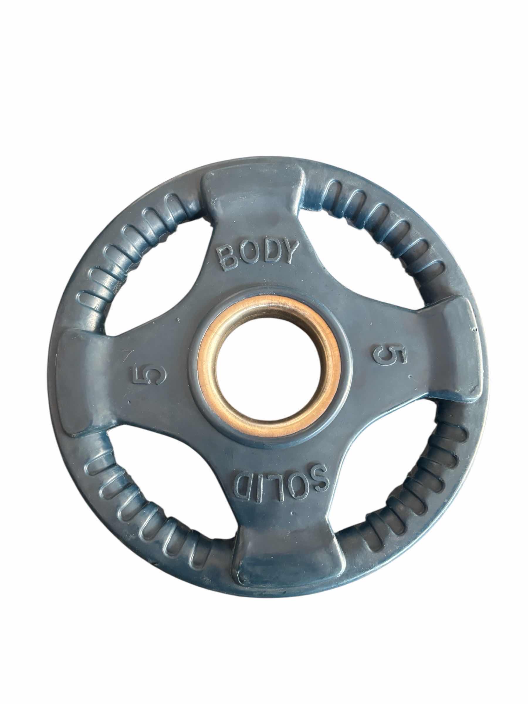 Photo 1 of BODY SOLID RUBBER GRIP PLATE 5 LBS