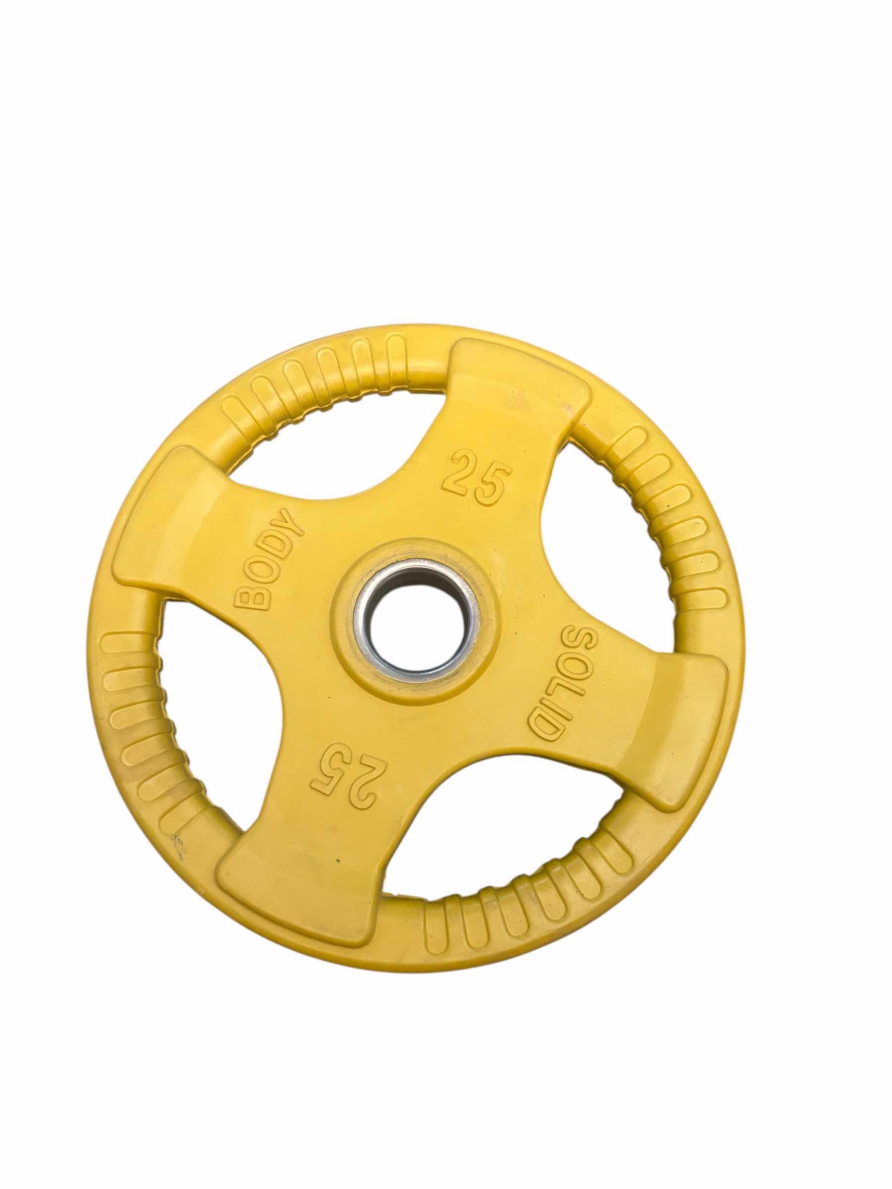 Photo 1 of BODY SOLID RUBBER GRIP 25LB OLYMPIC WEIGHT PLATE