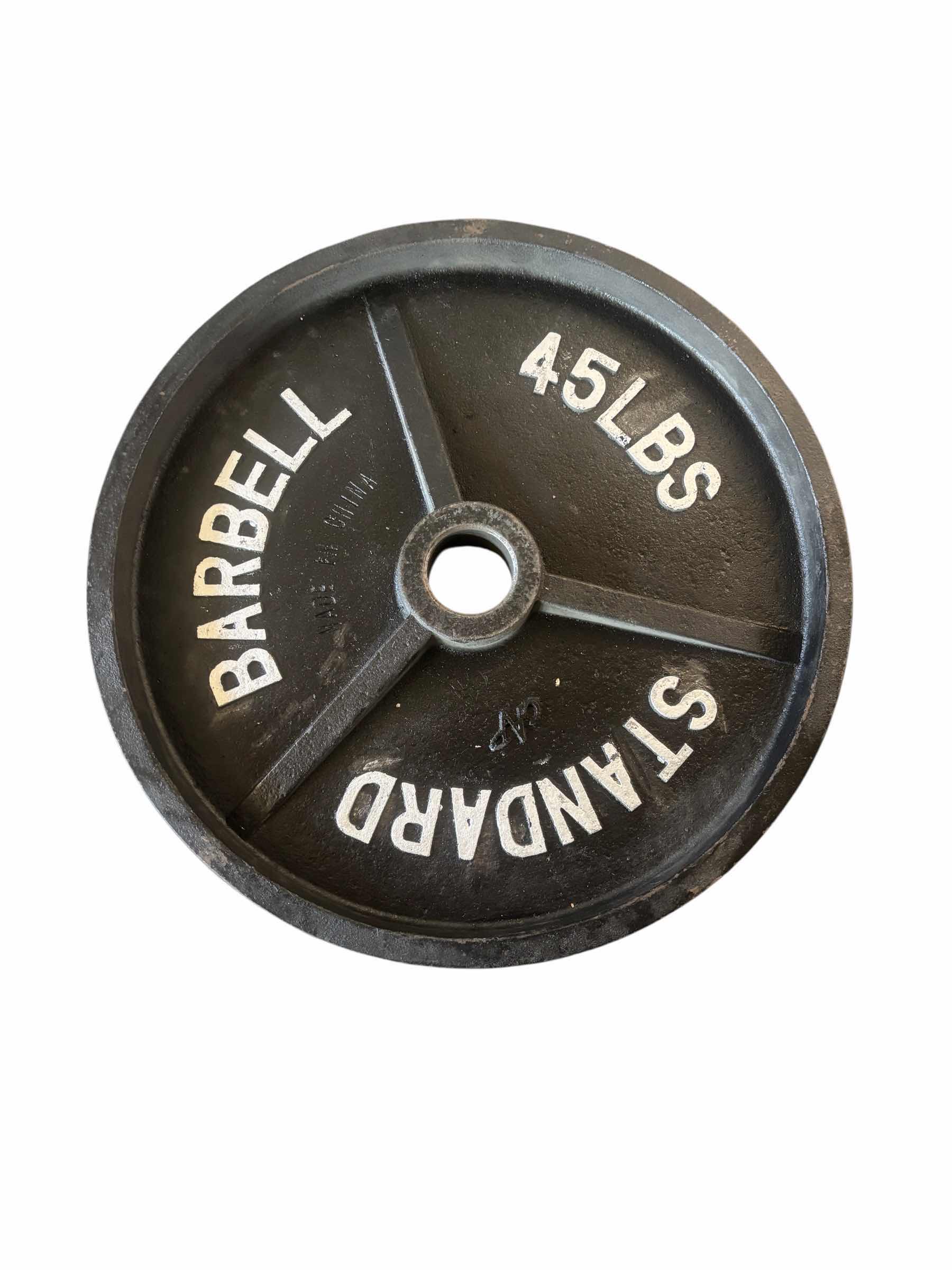Photo 1 of STANDARD BARBELL 45 LB CAST IRON WEIGHT PLATE
