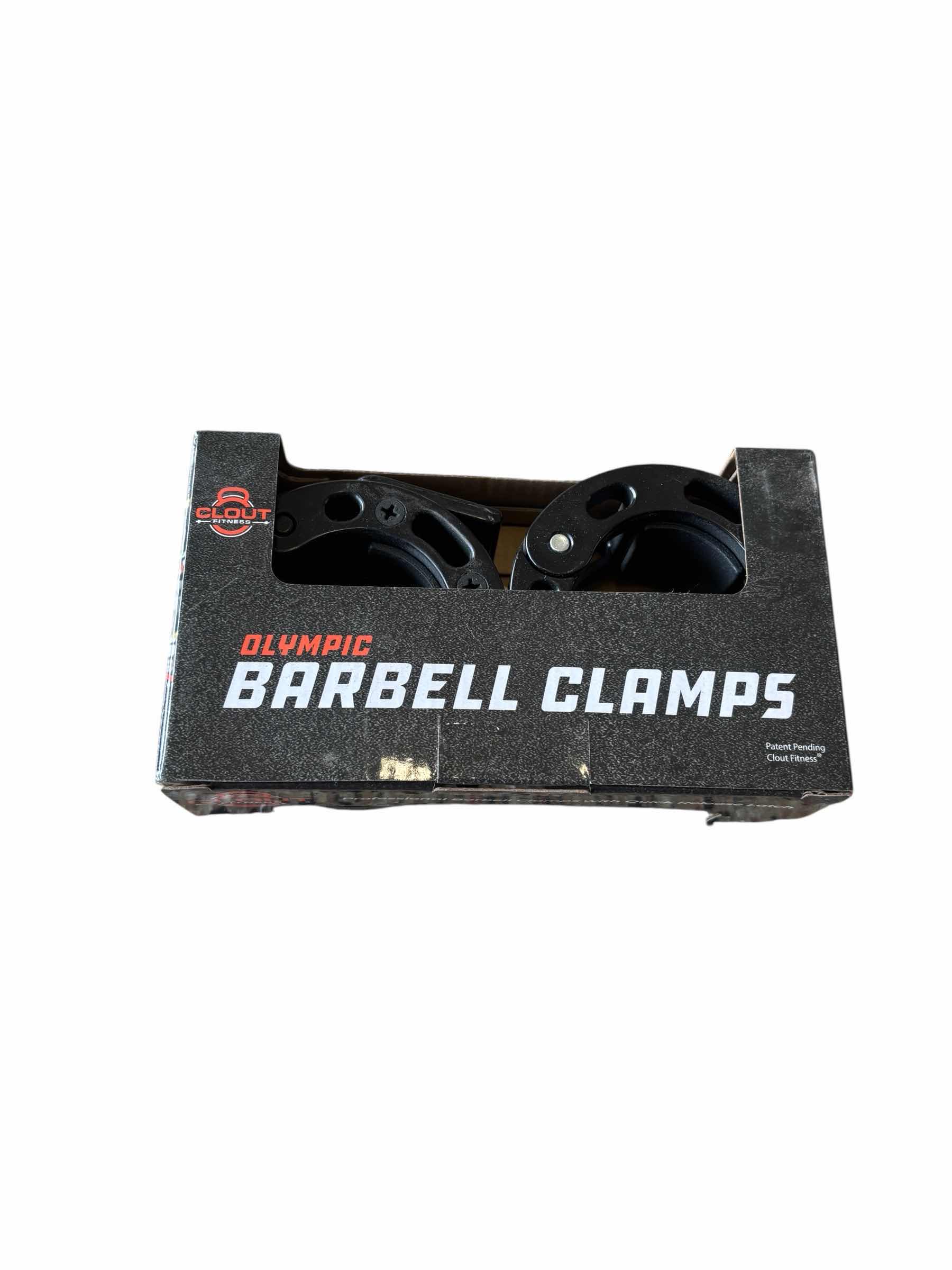 Photo 1 of CLOUT FITNESS OLYMPIC BARBELL CLAMPS 2PC