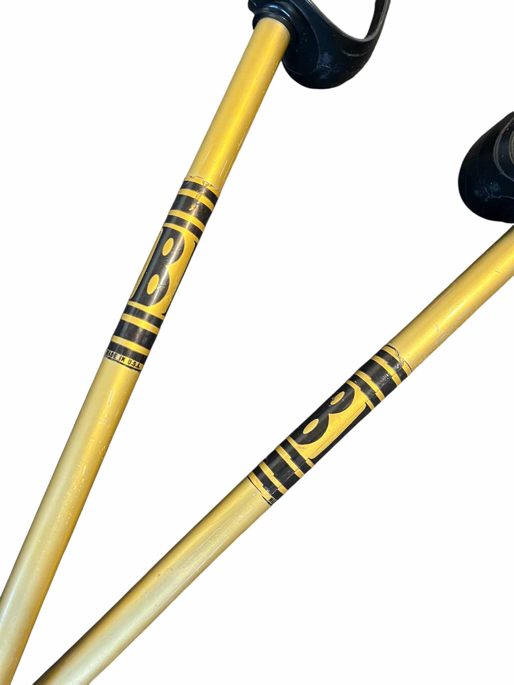 Photo 1 of BB 50” GOLD SKI POLES W HOT TUBE HANDLES