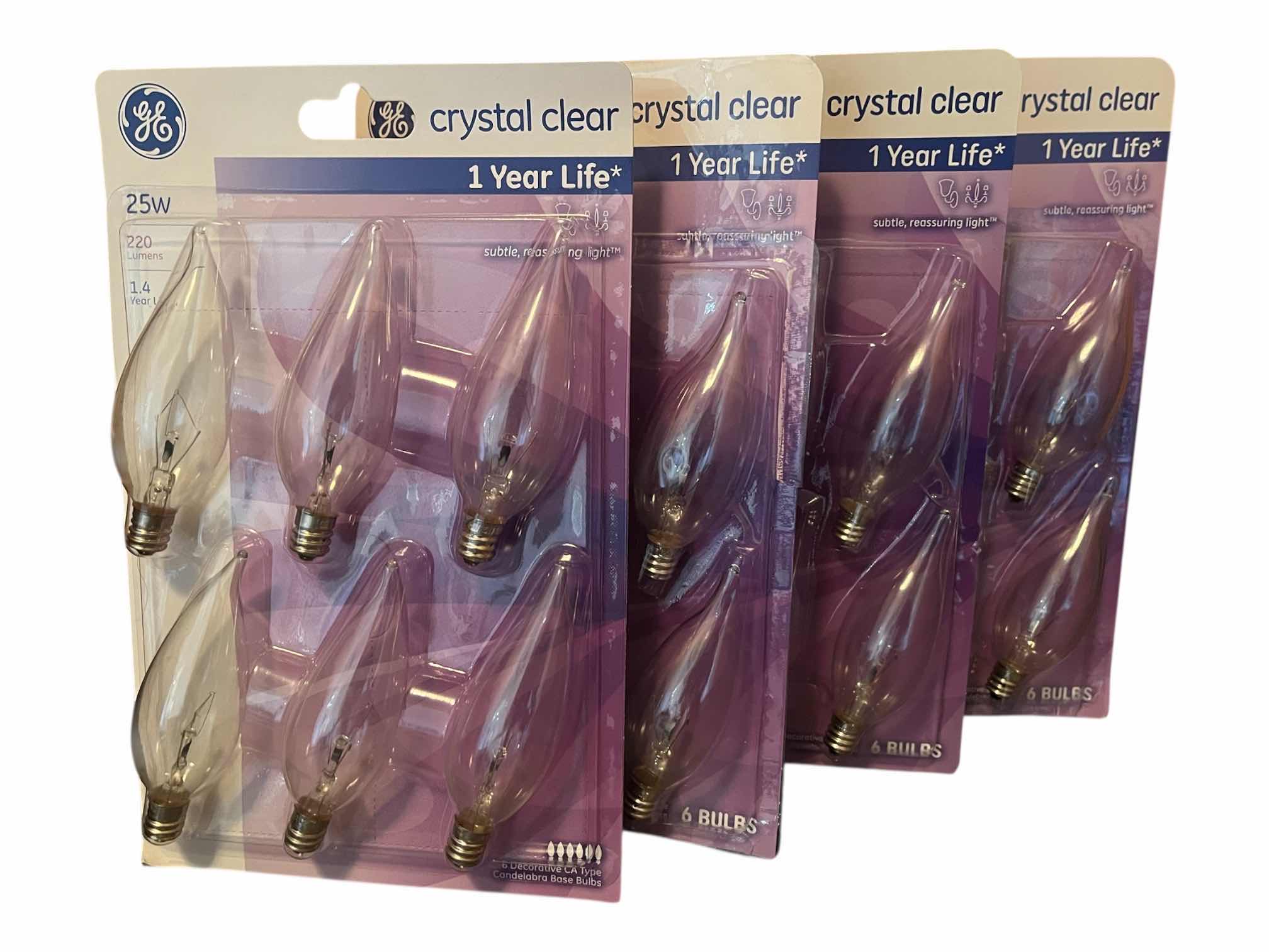 Photo 1 of GE 24-PACK CRYSTAL CLEAR 25W LIGHTBULBS