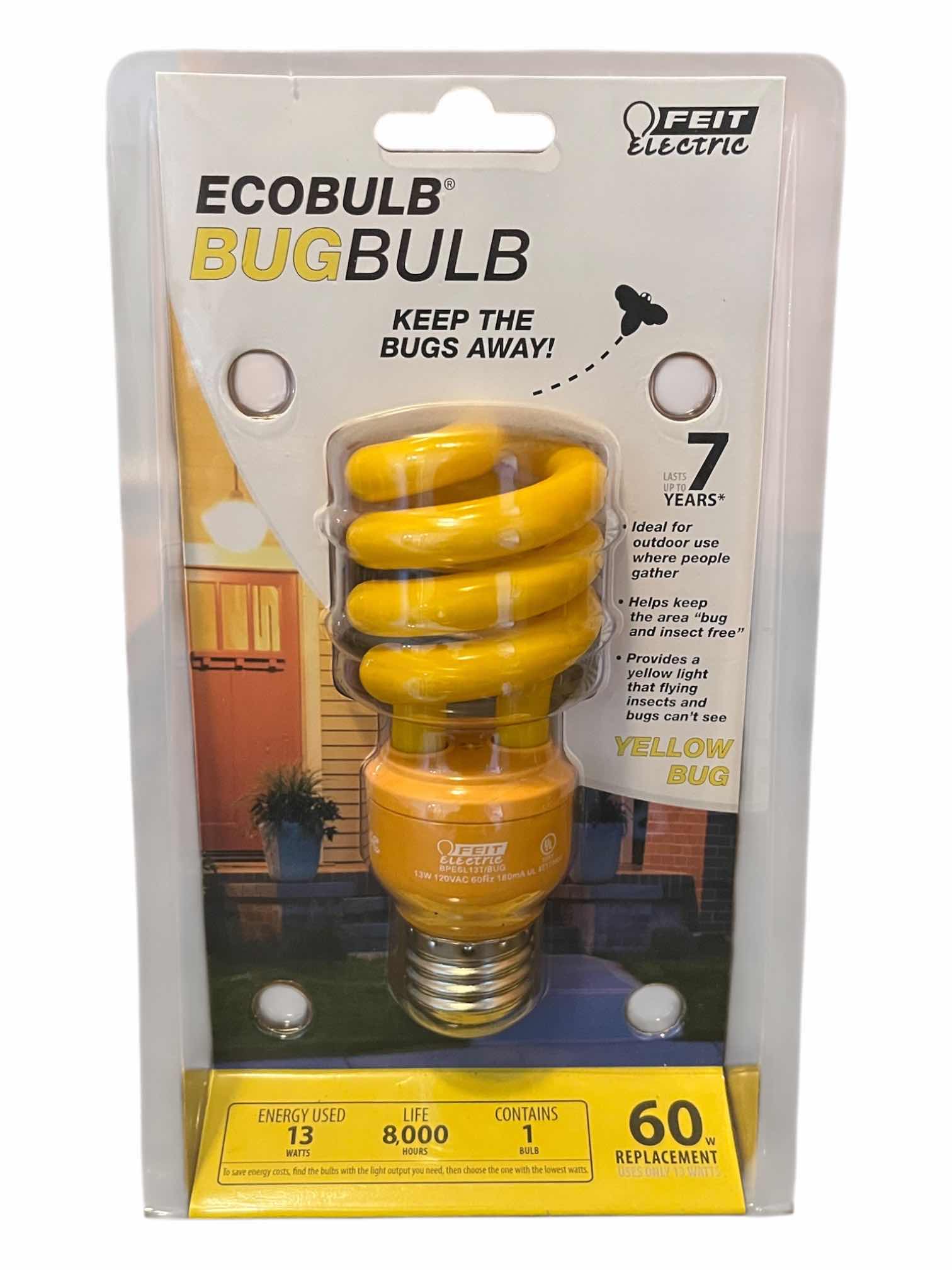Photo 1 of FEIT ELECTRIC 3-PACK ECO/BUG 13W LIGHTBULBS
