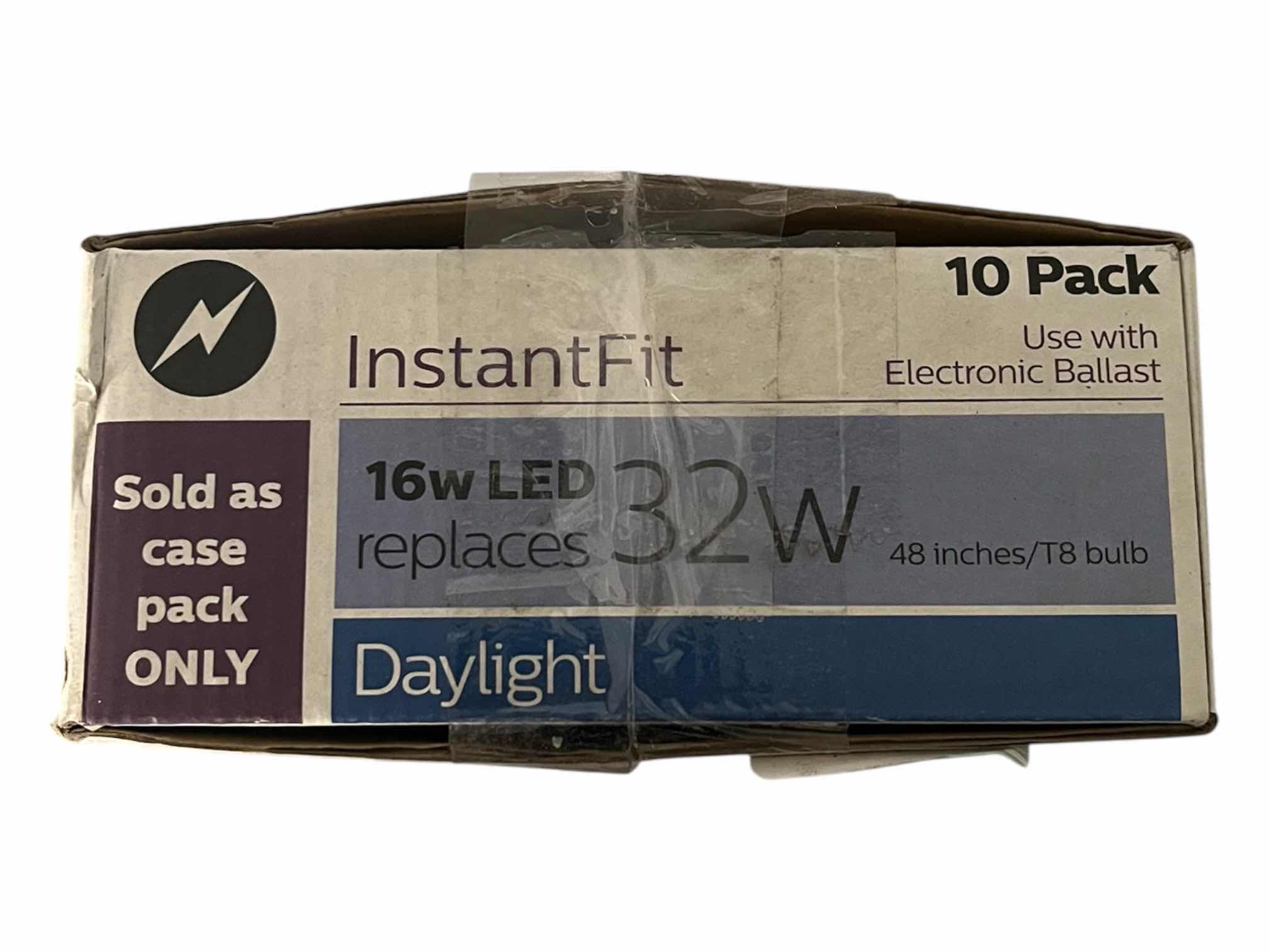 Photo 1 of PHILLIPS 10-PACK INSTANT FIT DAYLIGHT 16W 48” LED TUBE LIGHTBULBS