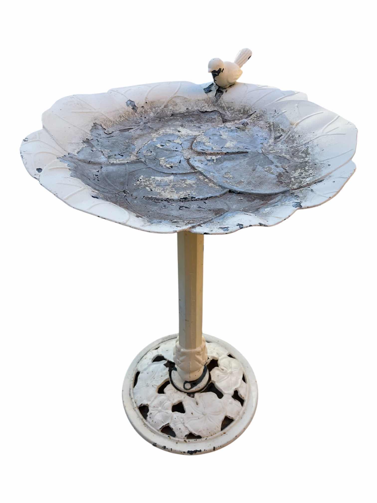 Photo 1 of LILY PAD DESIGN CAST IRON BIRDBATH 19” X 27”