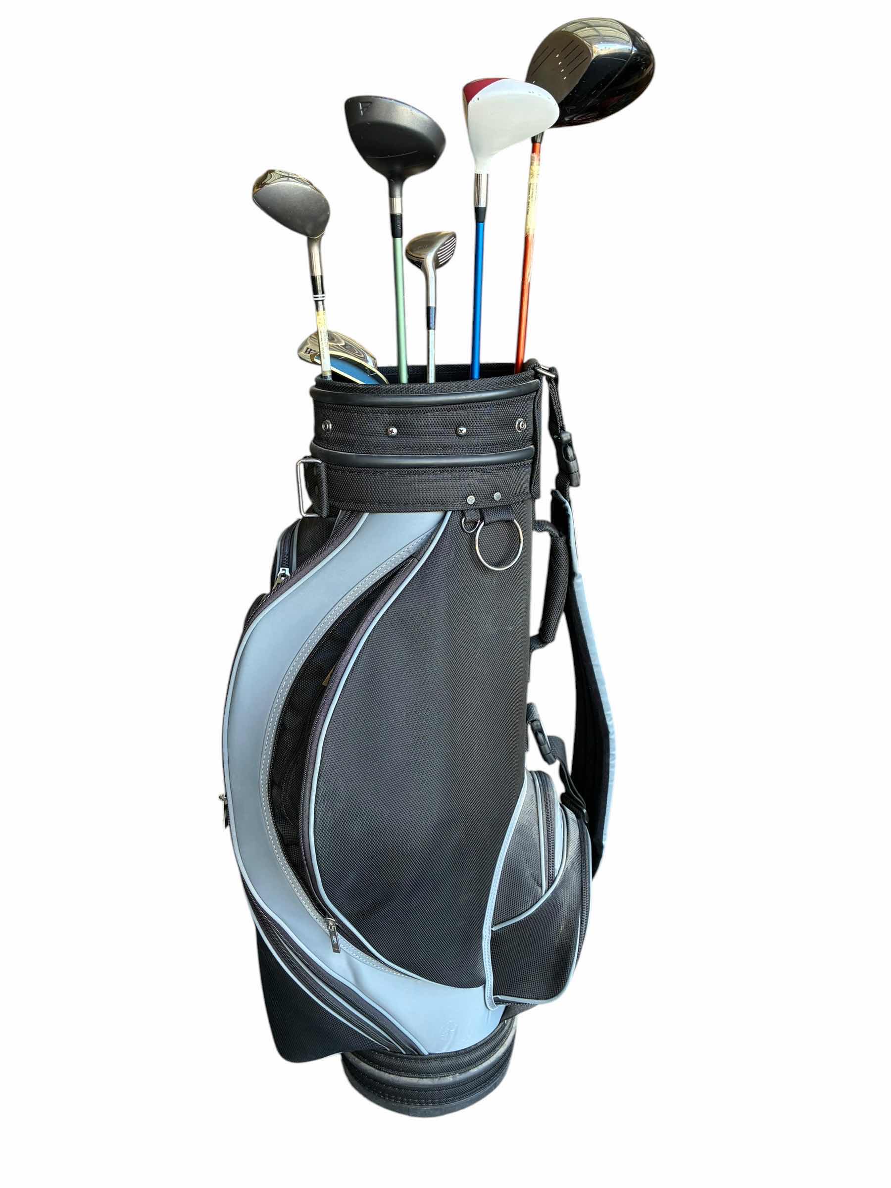 Photo 1 of CLUB GLOVE GOLF BAG W VARIOUS BRAND DRIVERS & GOLF CLUBS