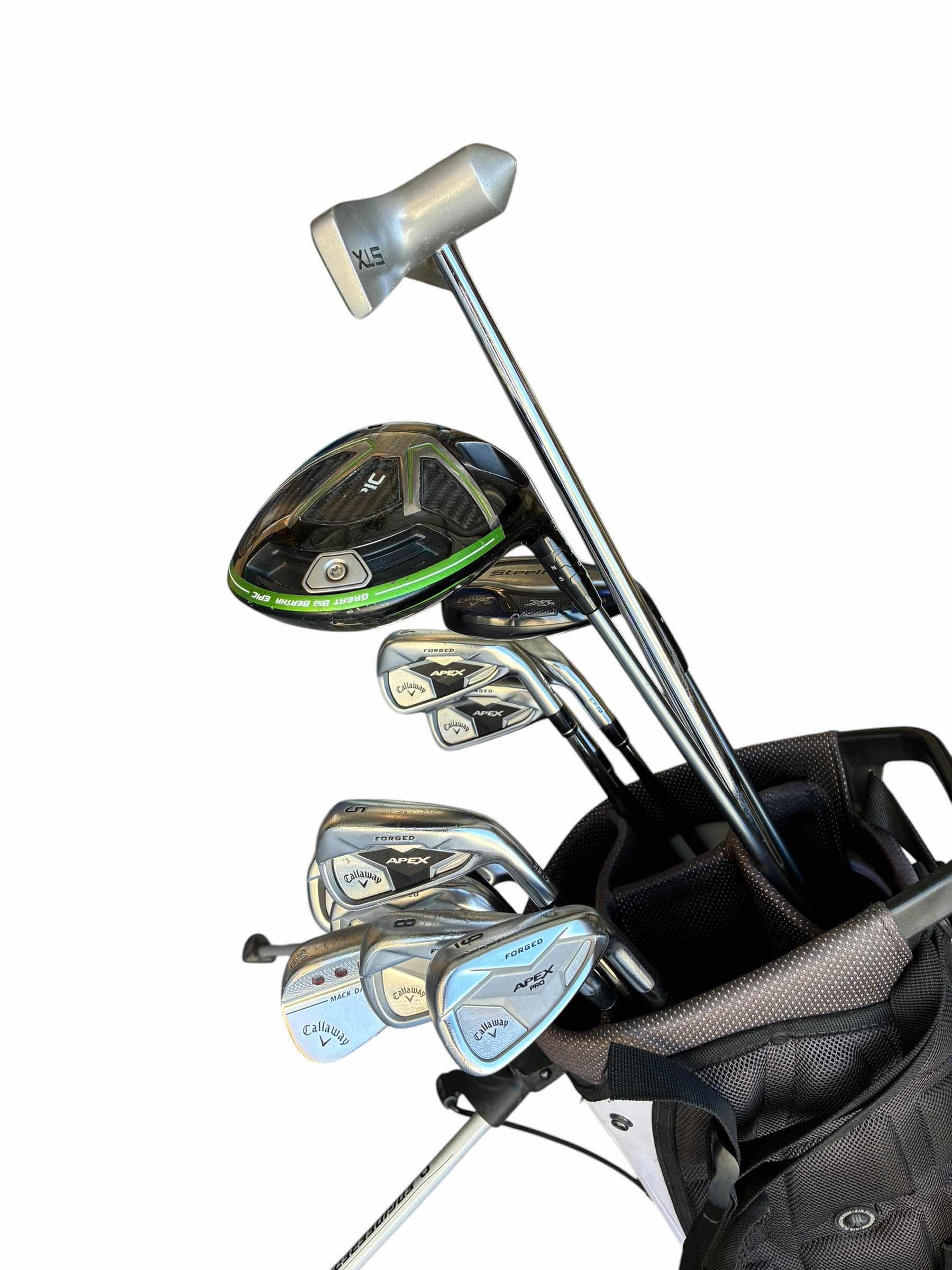 Photo 1 of CALLAWAY DRIVERS & CALLAWAY APEX GOLF CLUBS W OGIO GOLF BAG