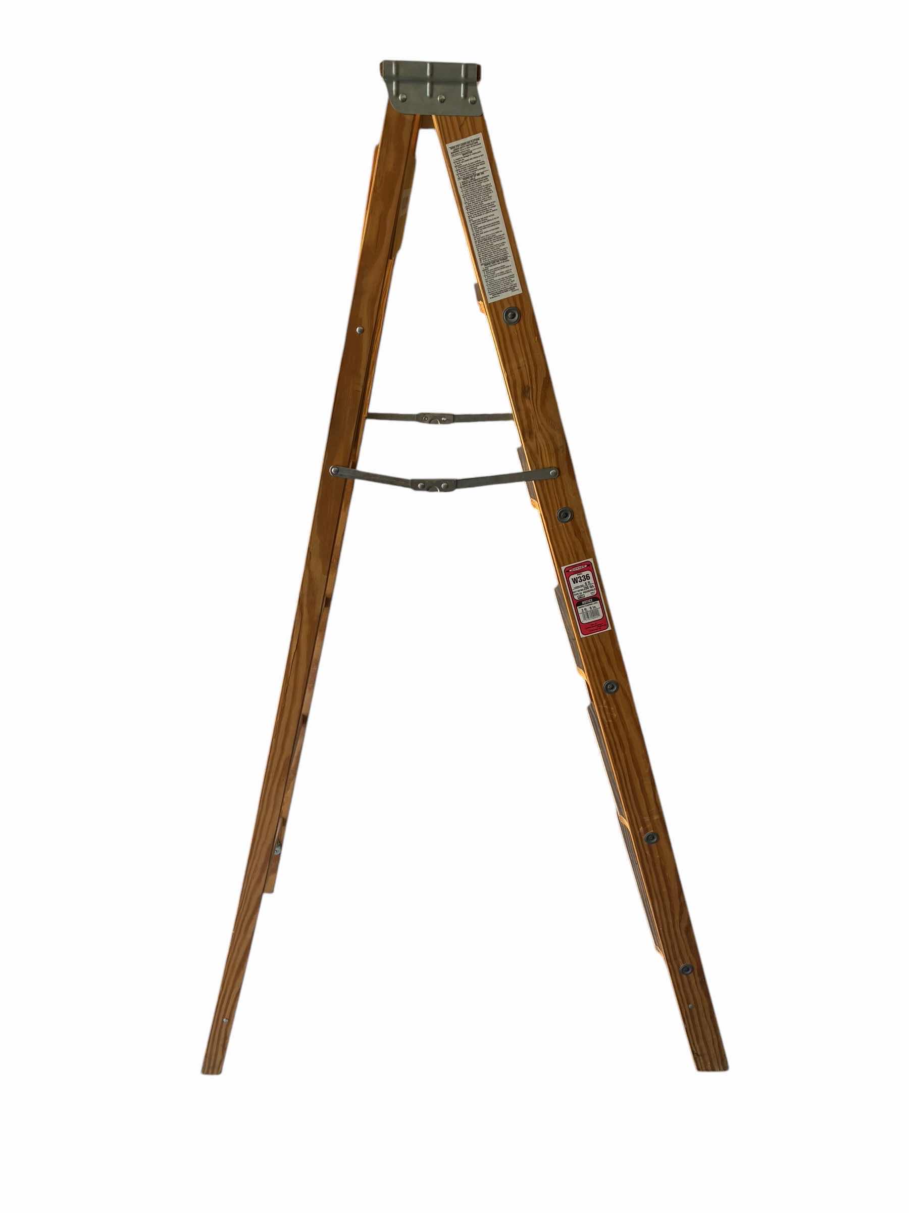 Photo 1 of WERNER 6’ WOOD STANDING LADDER
