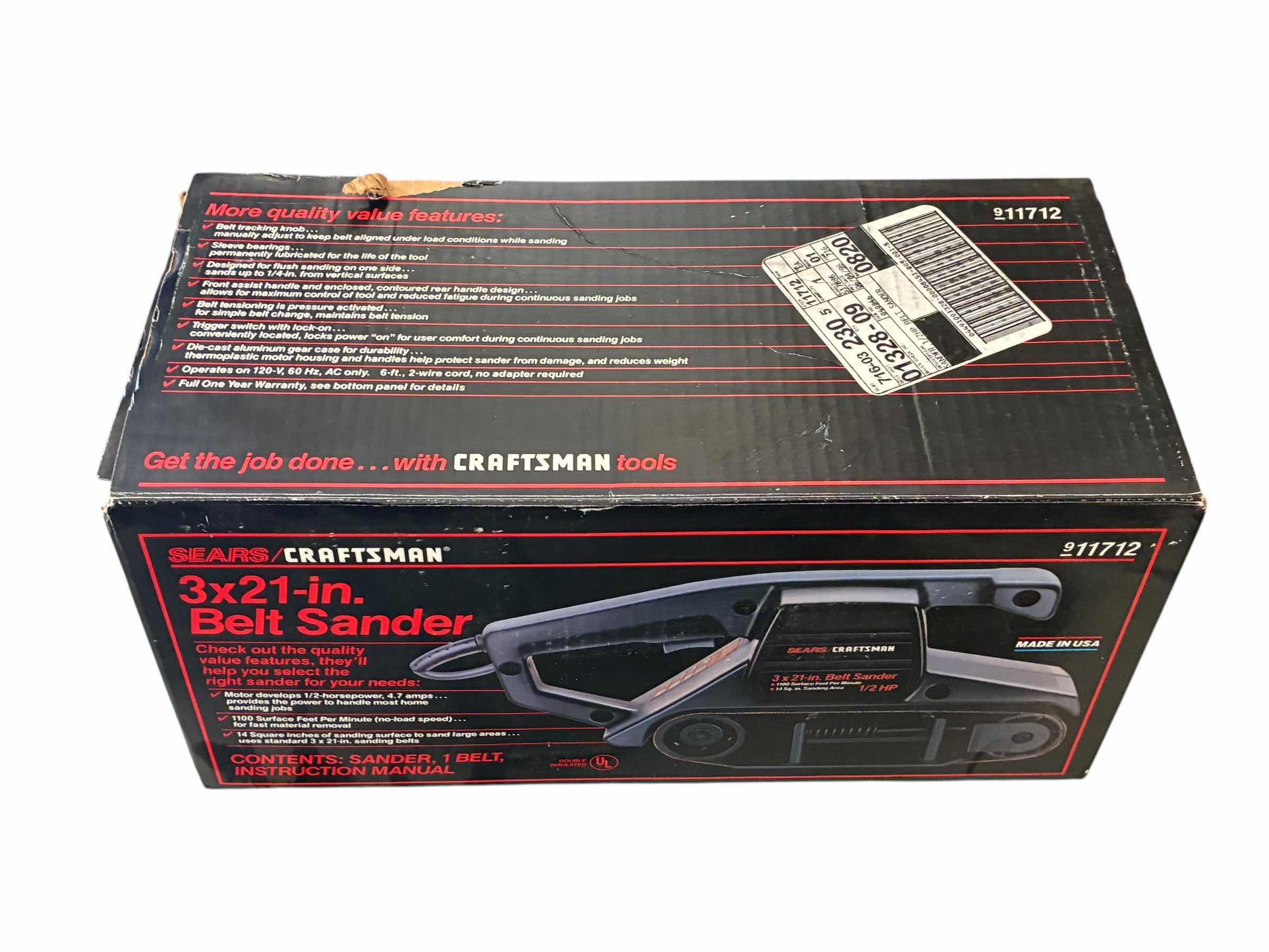 Photo 1 of CRAFTSMAN 3X21” BELT SANDER