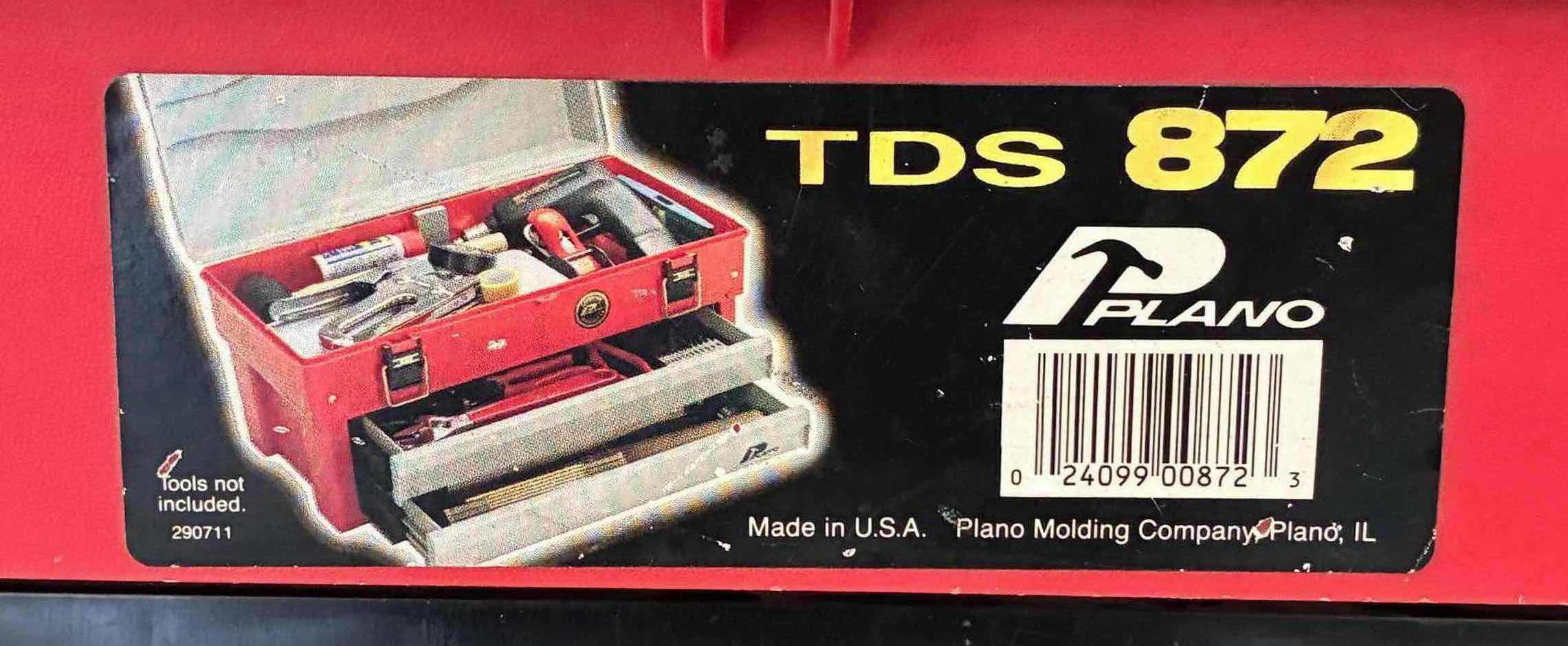 Photo 1 of PLANO TDS 872 TOOLBOX W VINTAGE TOOLS
