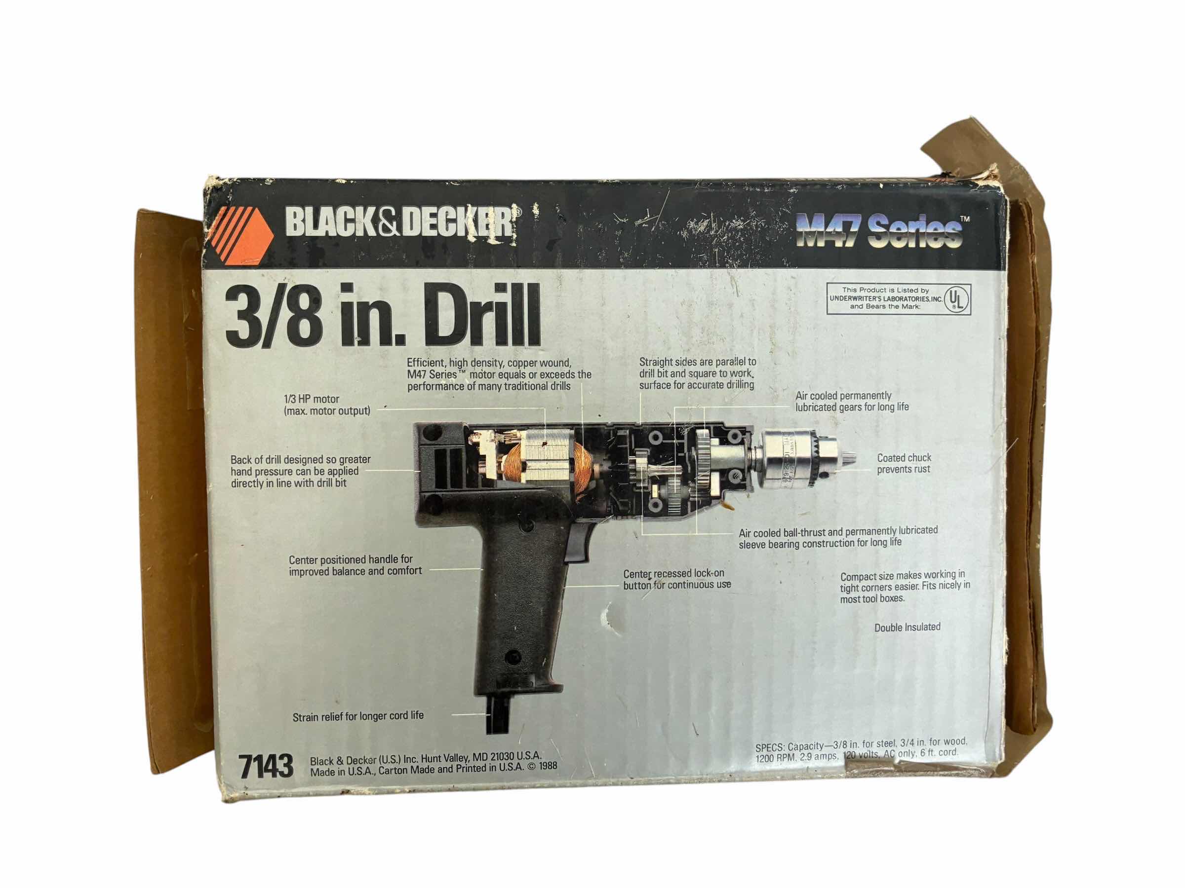 Photo 1 of BLACK & DECKER 3/8” CORDED DRILL