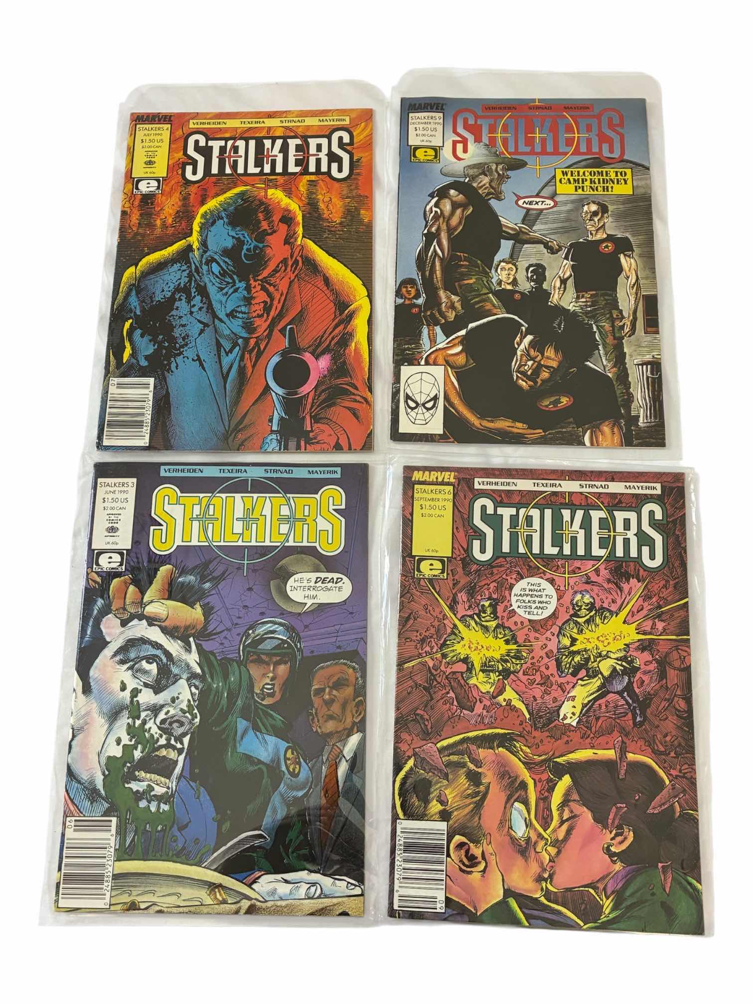 Photo 1 of MARVEL STALKERS COMIC BOOKS (4)