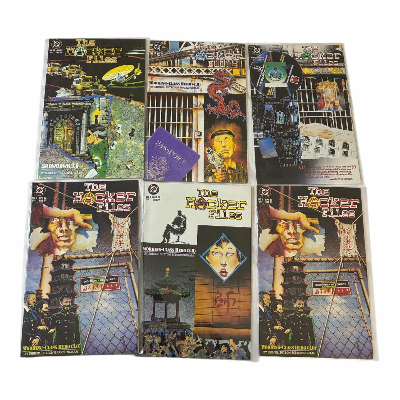 Photo 1 of DC THE HACKER FILES COMIC BOOKS (6)