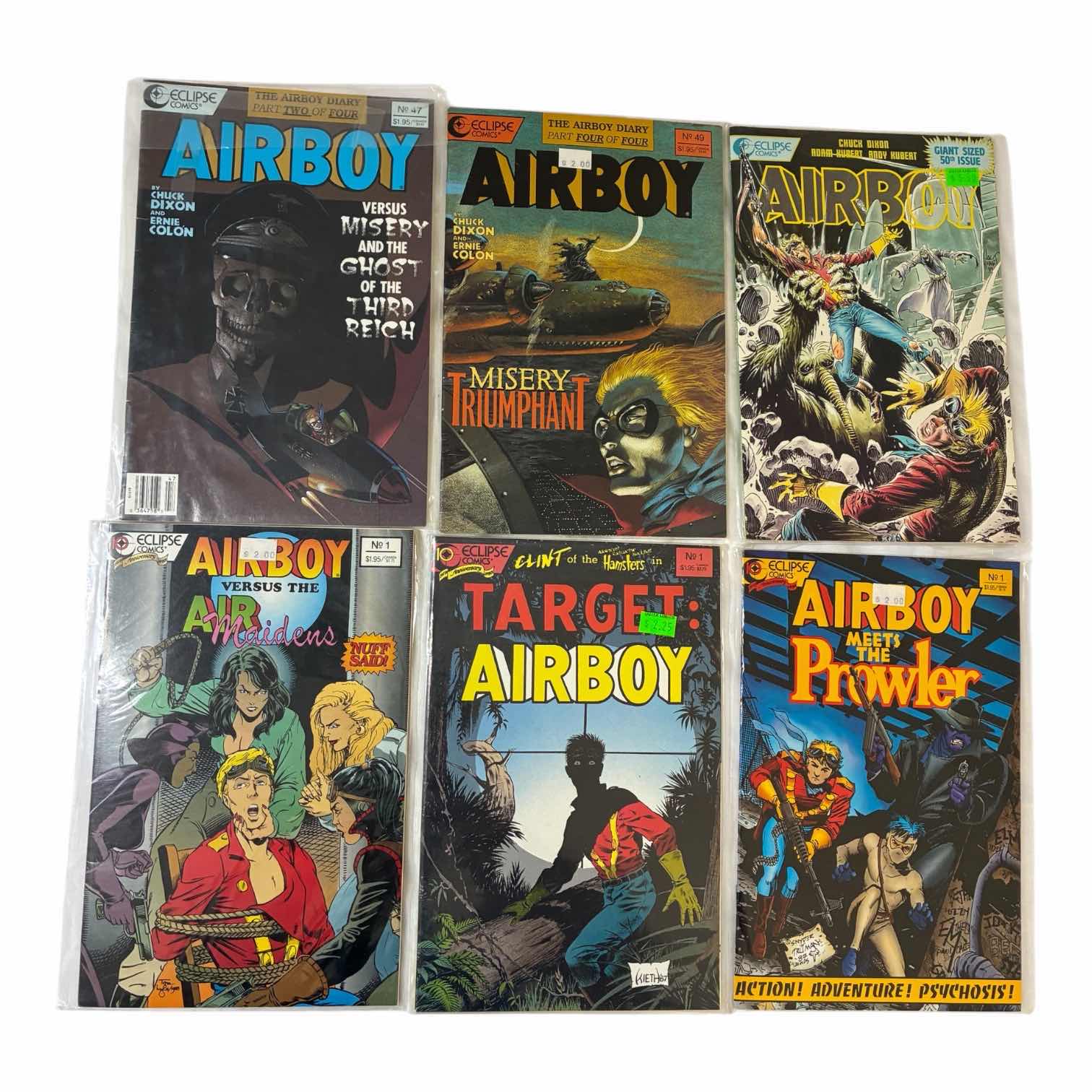 Photo 1 of ECLIPSE COMICS AIR BOY COMIC BOOKS (6)
