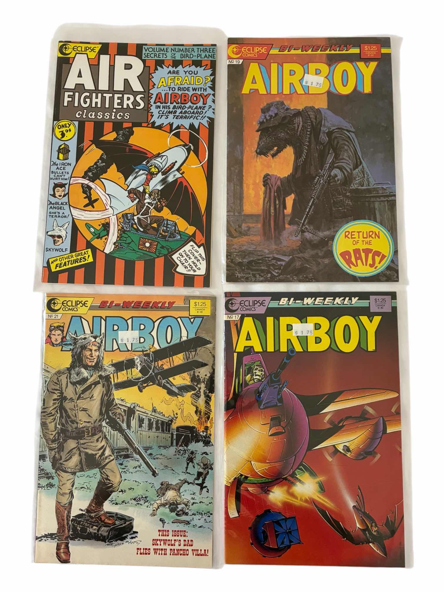 Photo 1 of ECLIPSE COMICS AIR BOY COMIC BOOKS (4)