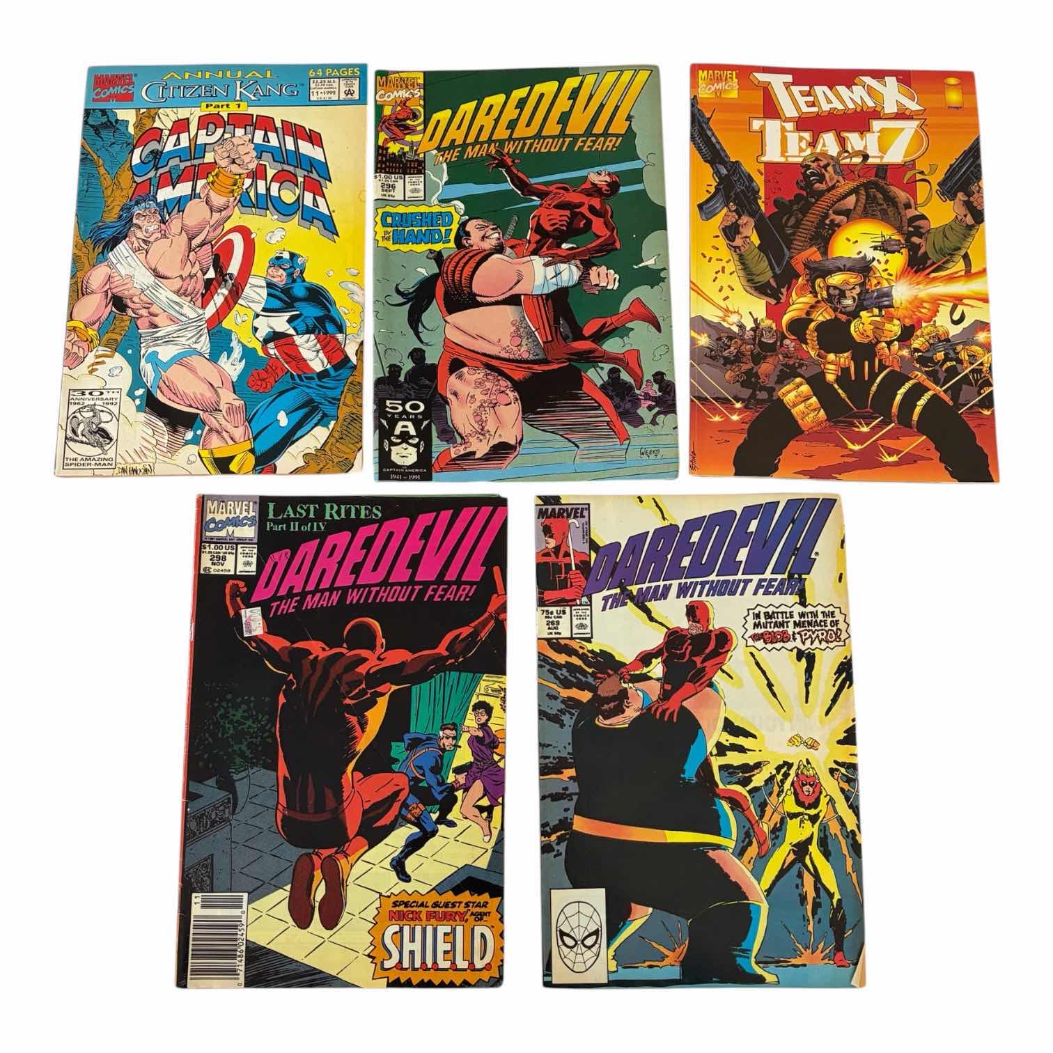 Photo 1 of VINTAGE MARVEL COMIC BOOKS- VARIOUS SERIES (5)