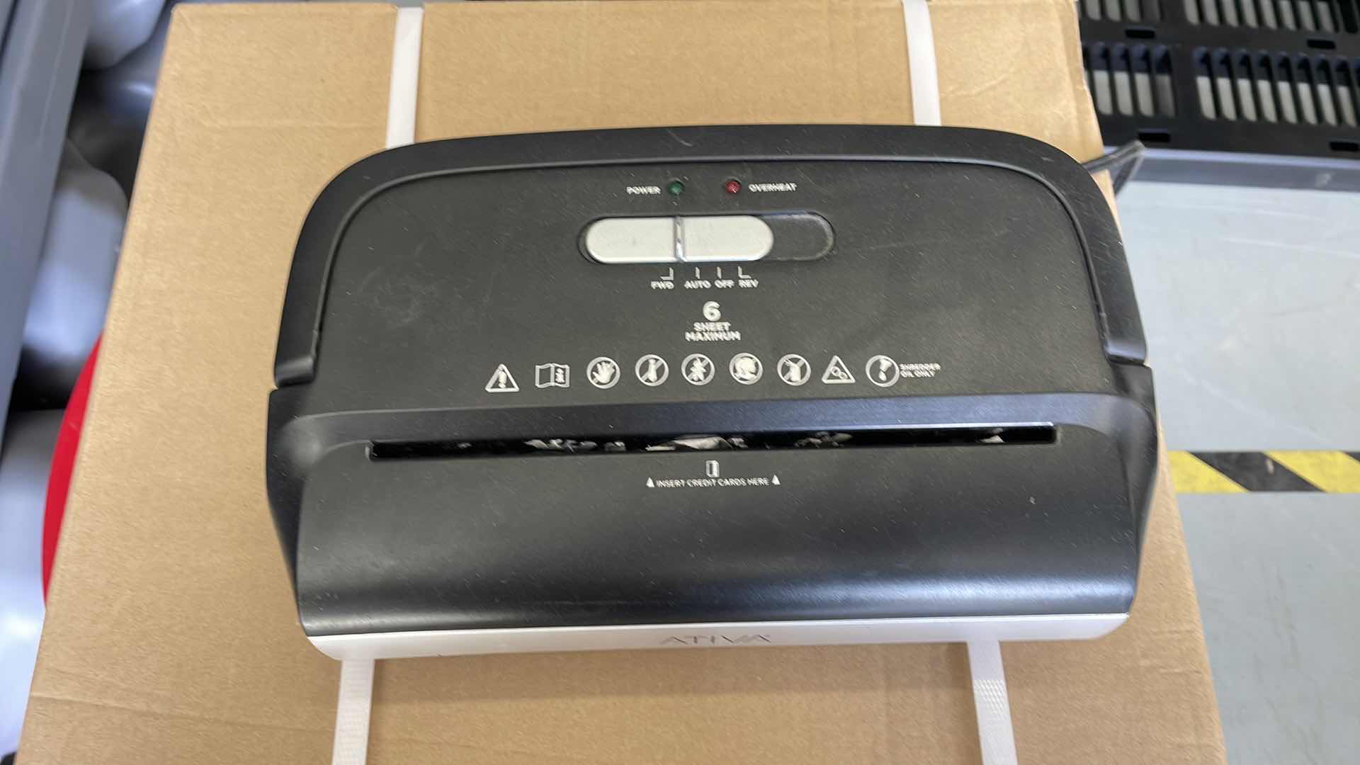 Photo 1 of ATIVA PAPER AND CARD SHREDDER