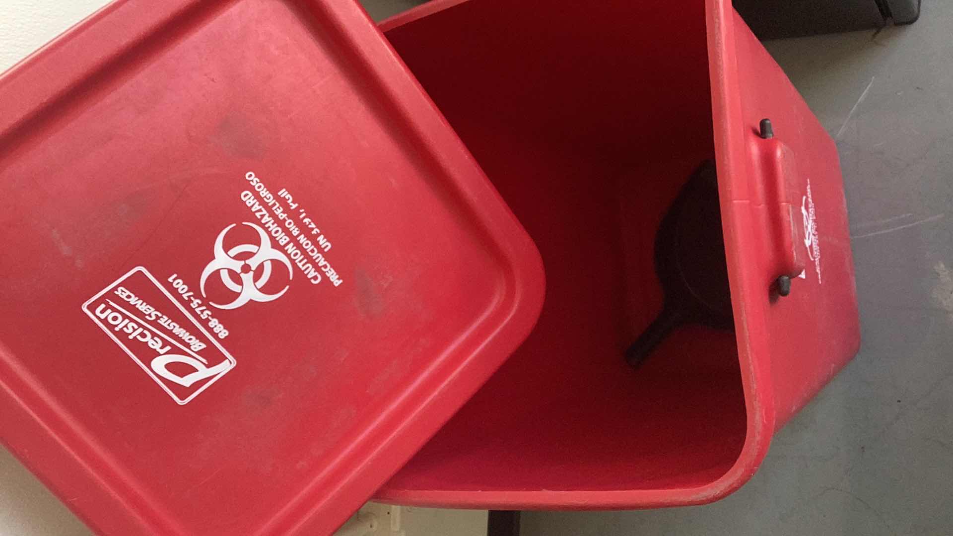Photo 1 of PRECISION LARGE BIOHAZARD CAN 18” X H 32”