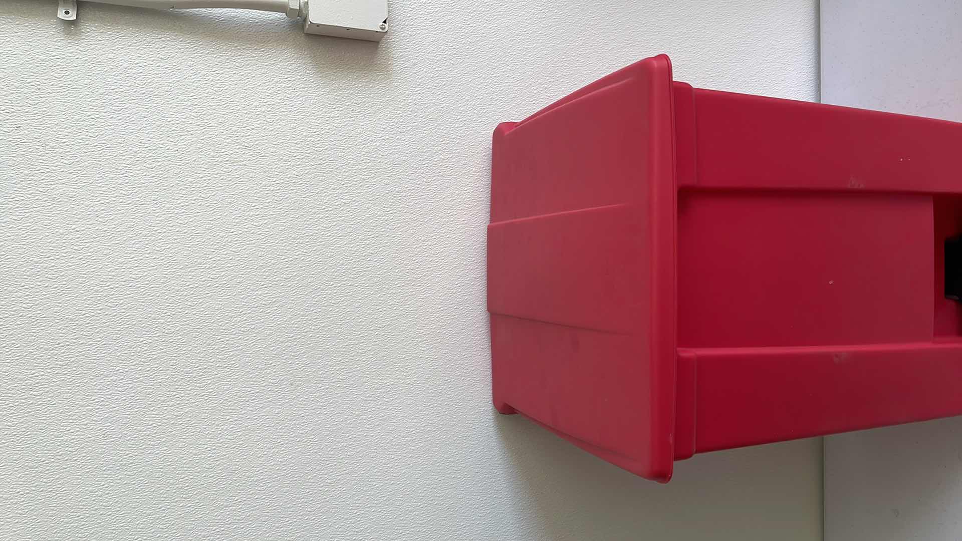 Photo 1 of RUBBERMAID RED BIO CAN  14”x 12”x H22”