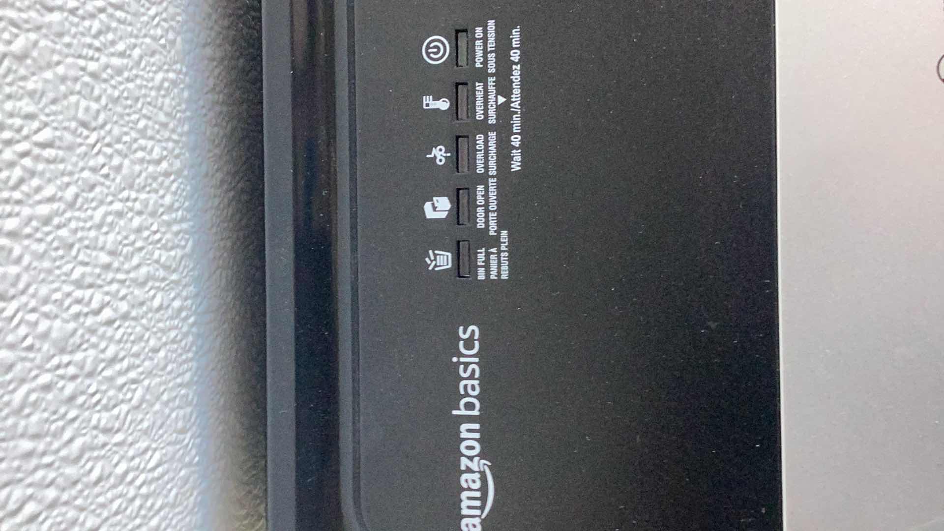 Photo 1 of AMAZON BASICS PAPER SHREDDER