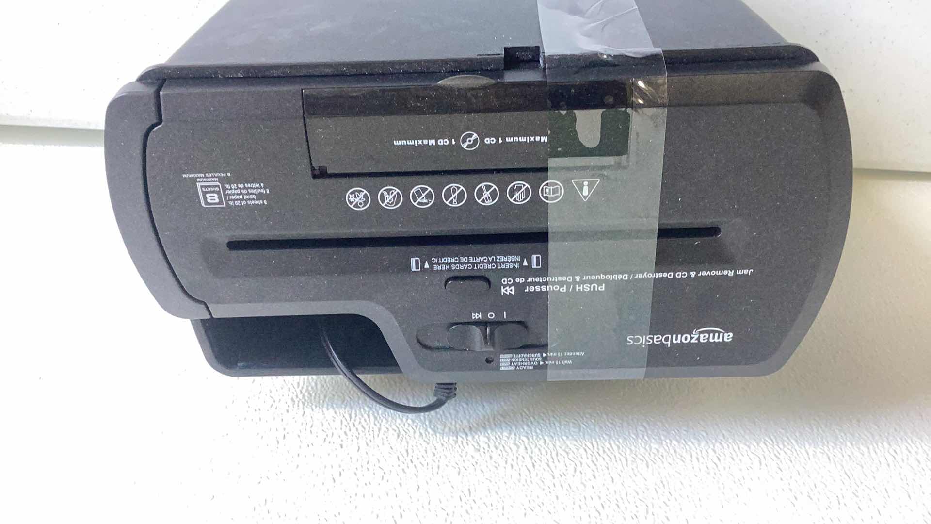 Photo 1 of AMAZON BASICS SMALL PAPER SHREDDER