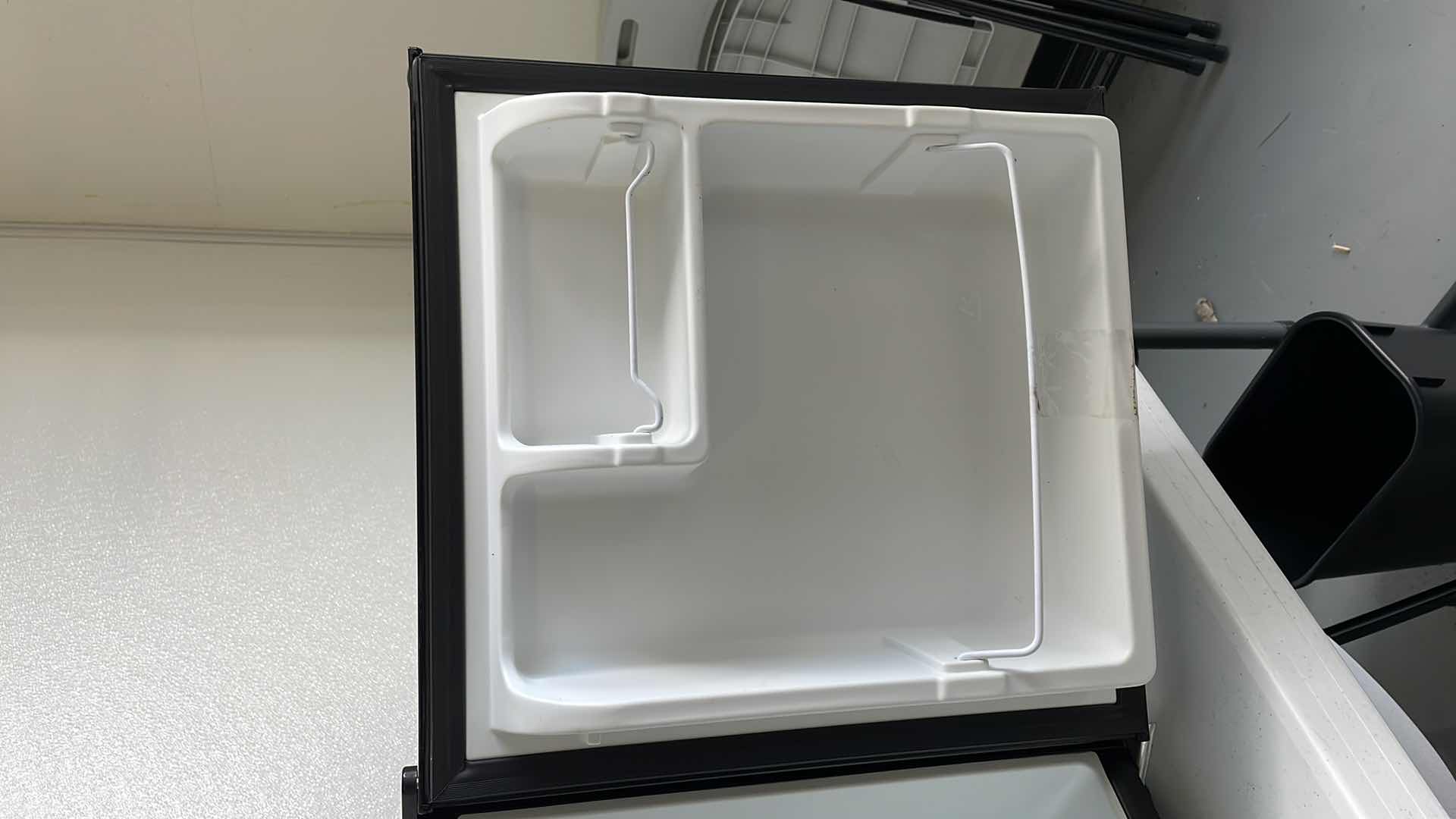 Photo 1 of MINI FRIDGE  18”x 17” x H18” & MICROWAVE OVEN 
17”x 12”x H9”
