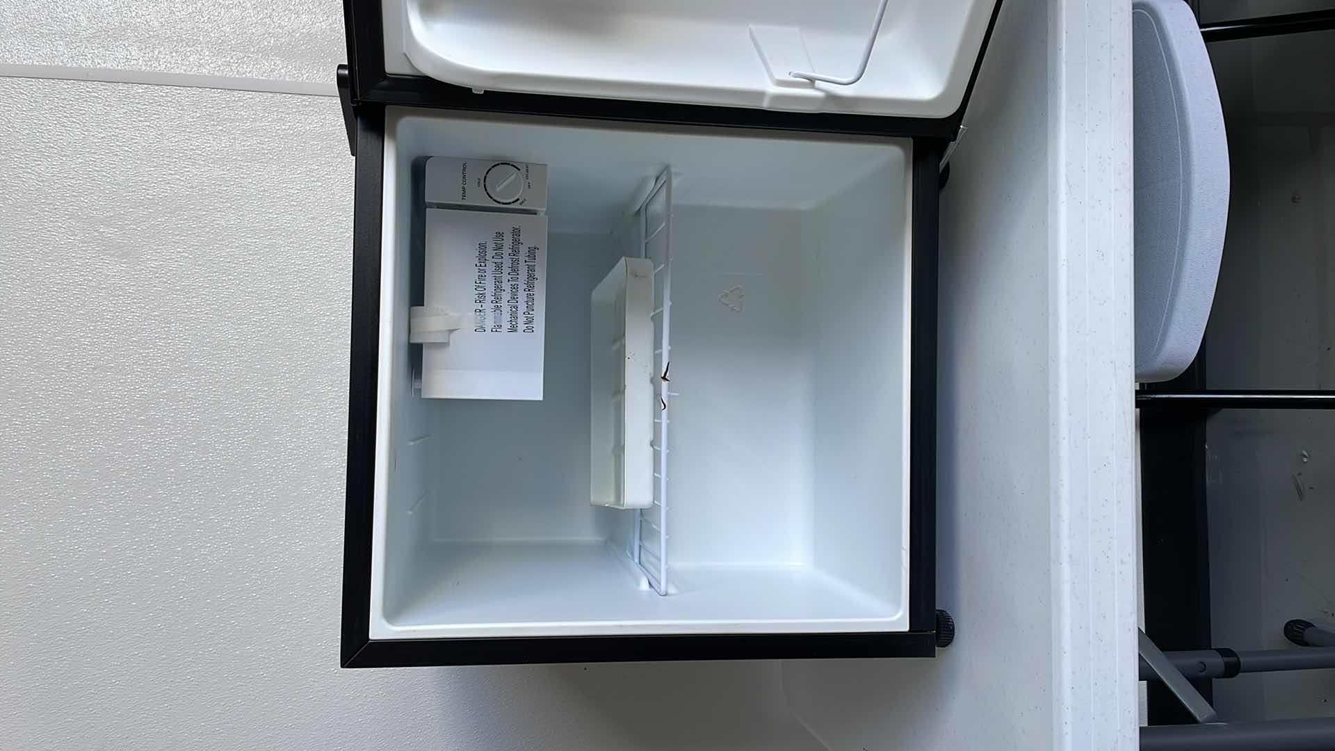 Photo 1 of MINI FRIDGE  18”x 17” x H18” & MICROWAVE OVEN 
17”x 12”x H9”