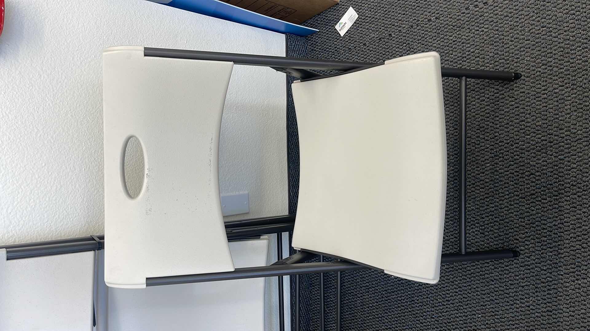 Photo 2 of 4 LIFETIME HEAVY DUTY PLASTIC FOLDING CHAIRS