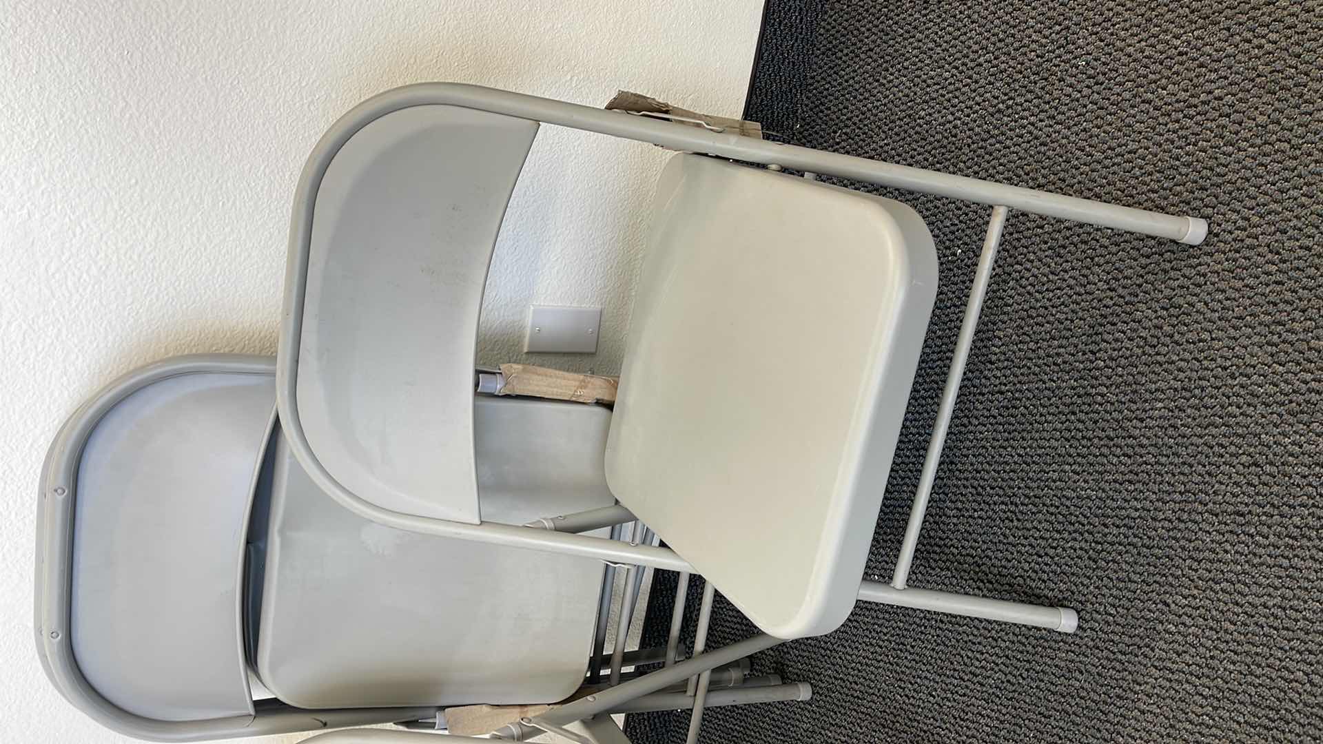 Photo 1 of 5 METAL BASE FOLDING CHAIRS (USED)