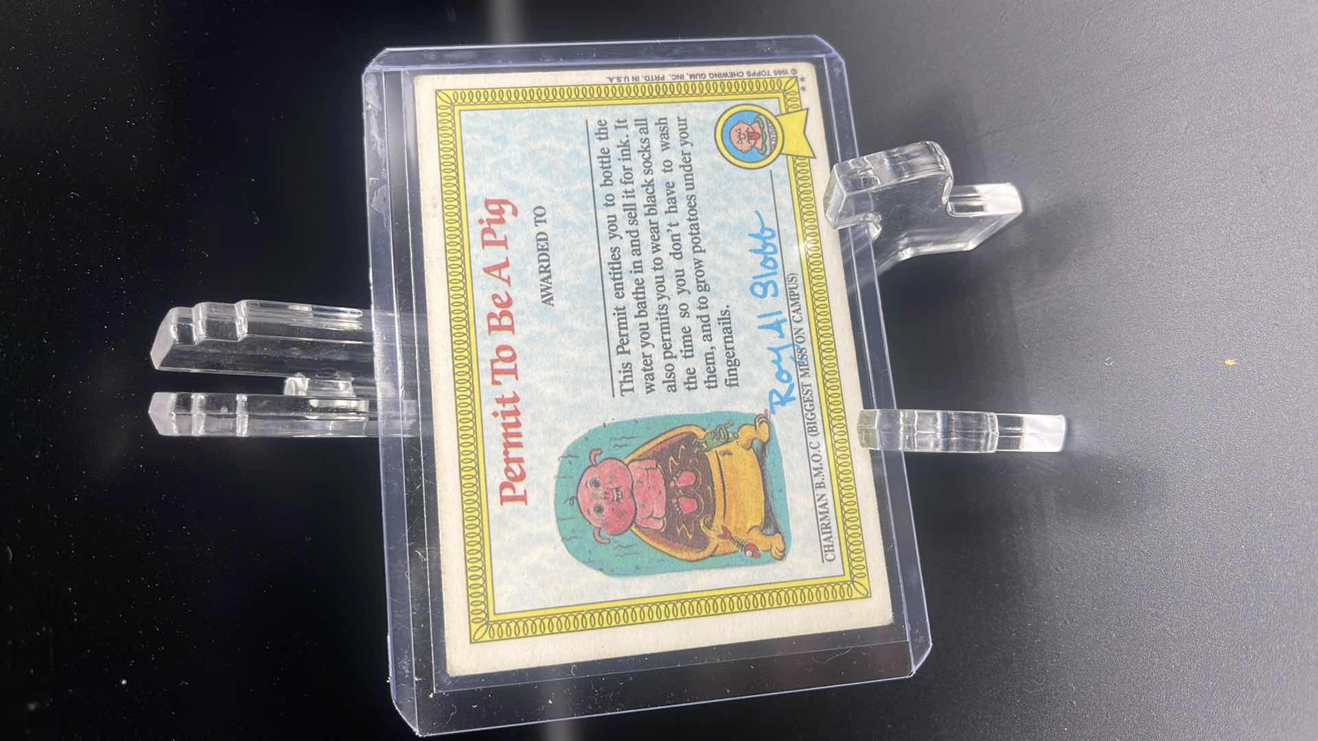 Photo 1 of 1985 GARBAGE PAIL KIDS “DAMAGED SON” CARD