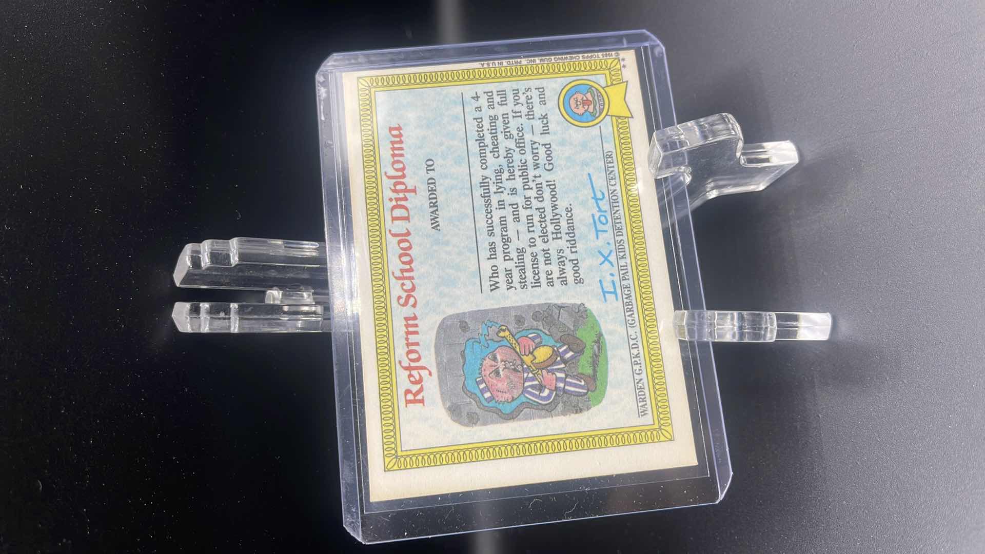 Photo 1 of 1985 GARBAGE PAIL KIDS “THIN LYNN” CARD