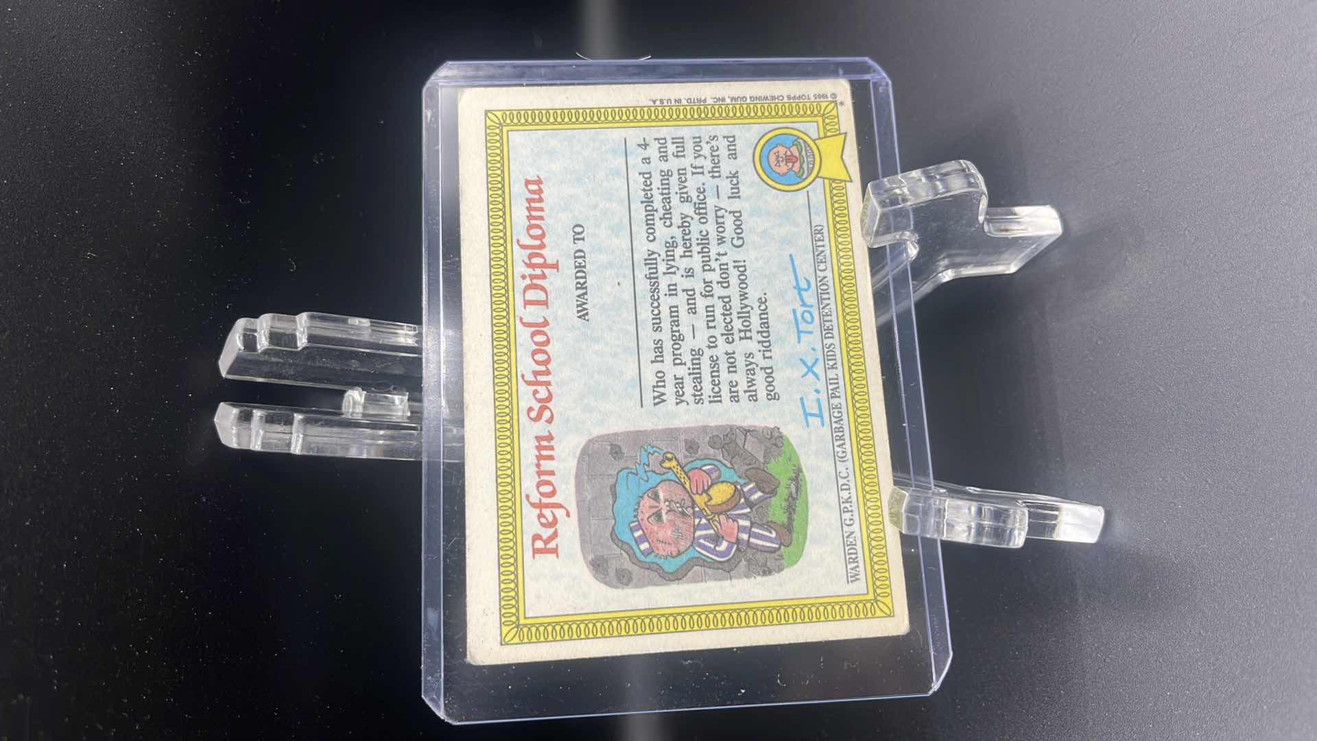 Photo 1 of 1985 GARBAGE PAIL KIDS “BONEY JAONIE” CARD