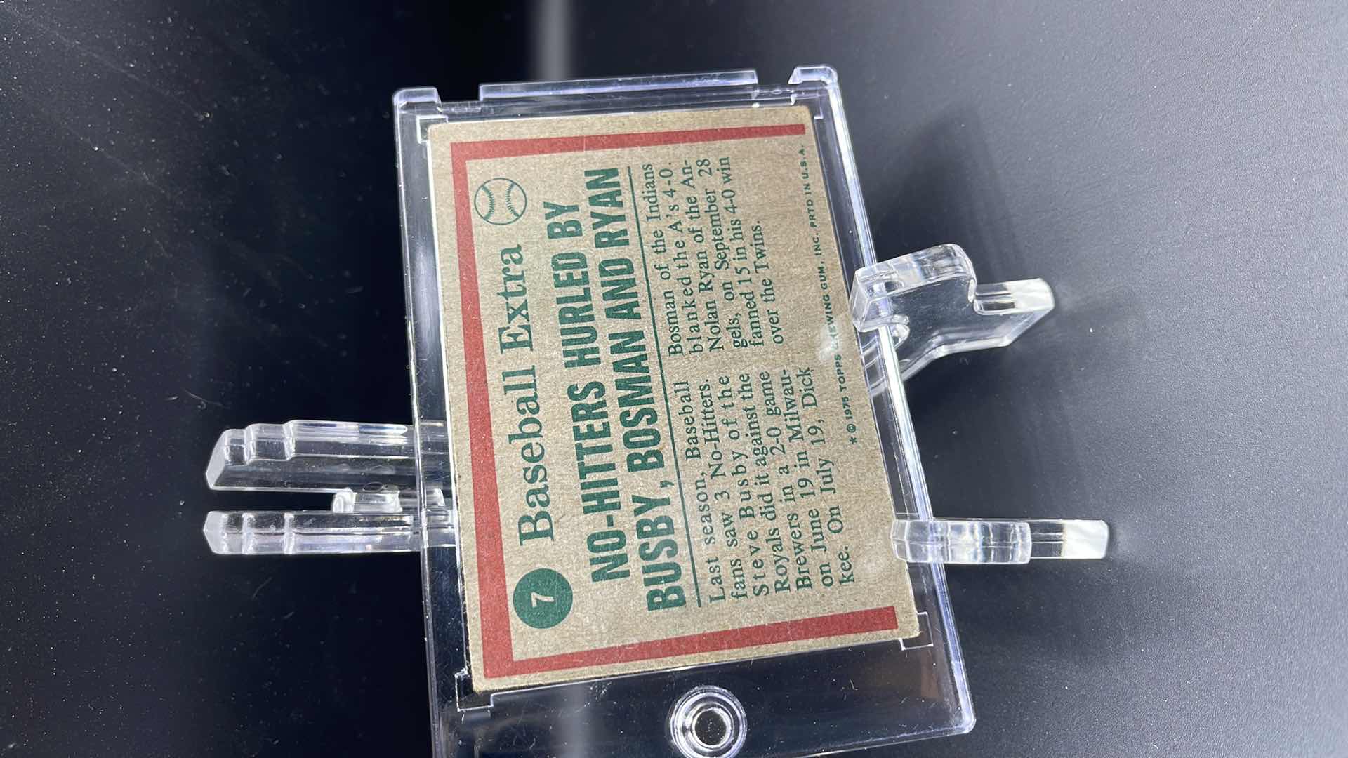 Photo 1 of 1975 NOLAN RYAN TOPPS CARD 7