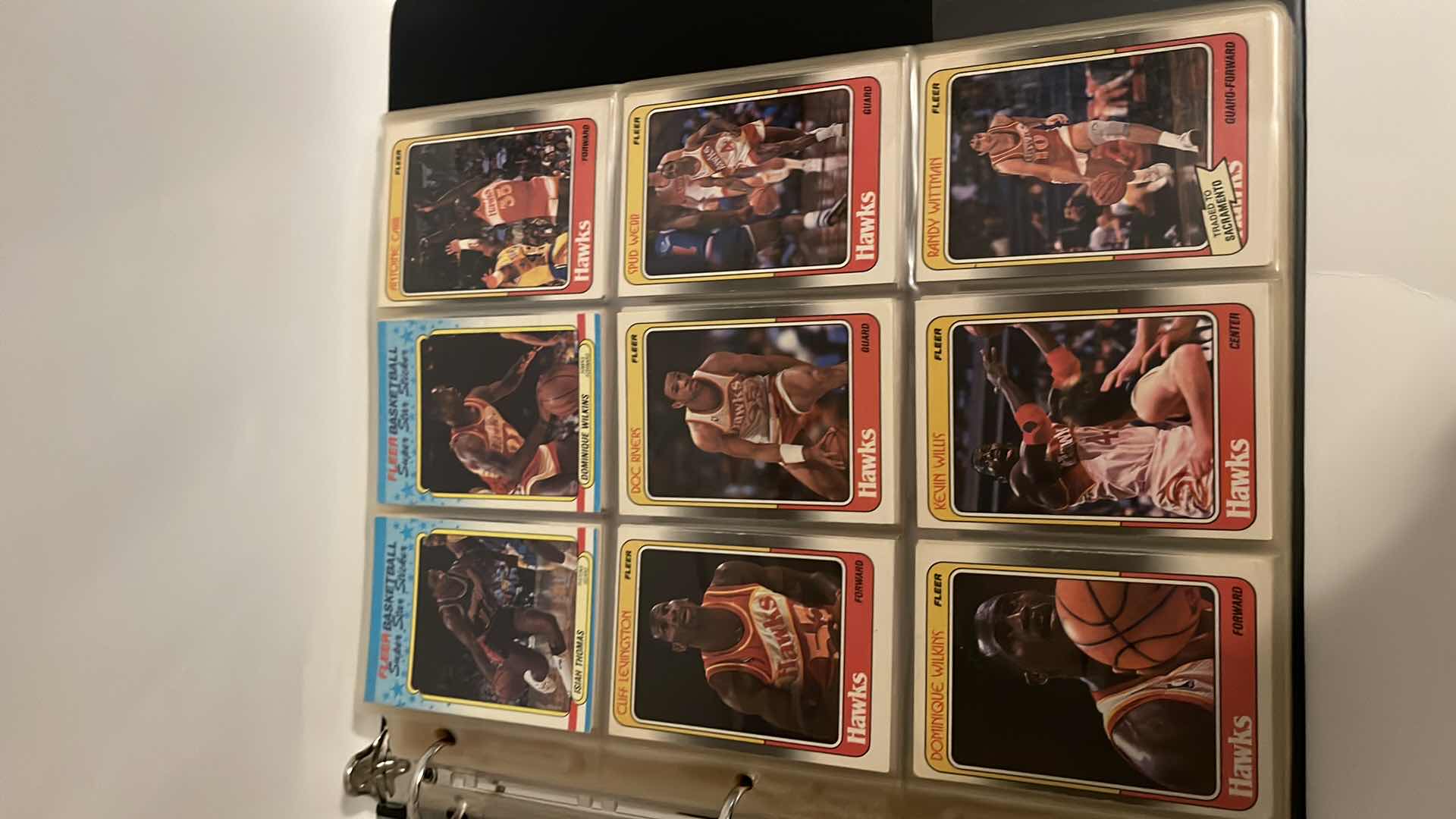 Photo 3 of 1988 FLEER BASKETBALL CARDS W BINDER