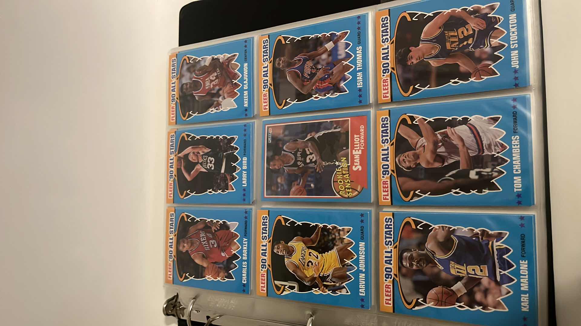 Photo 1 of 1990 FLEER NBA BASKETBALL CARS W BINDER