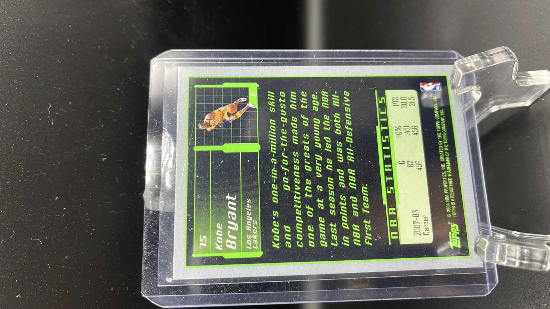 Photo 1 of 2003 KOBE BRYANT TOPPS ROOKIE CARD 75