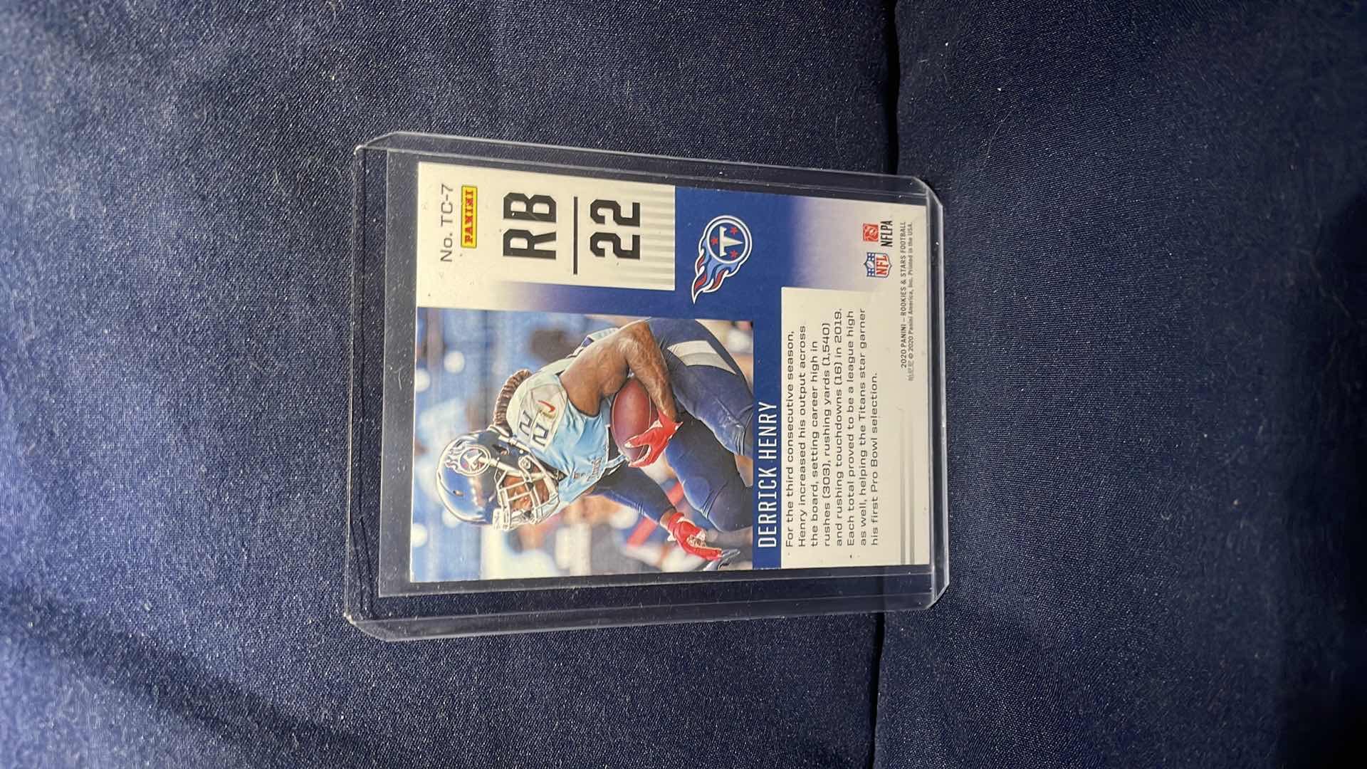 Photo 1 of 2020 PANINI DERRICK HENRY CARD #TC-7