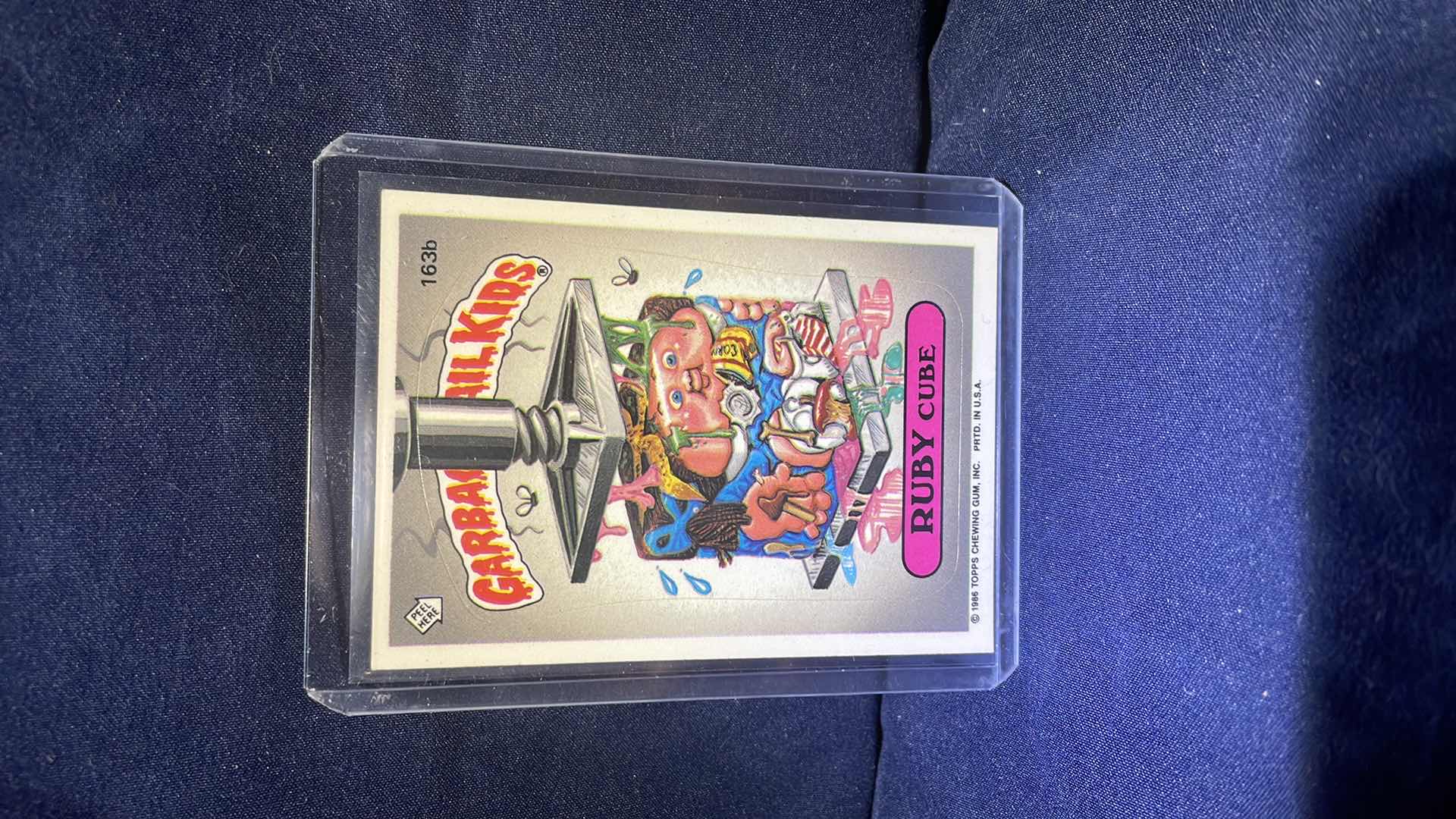 Photo 1 of 1986 GARBAGE PAIL KIDS RUBY CUBE CARD #163b