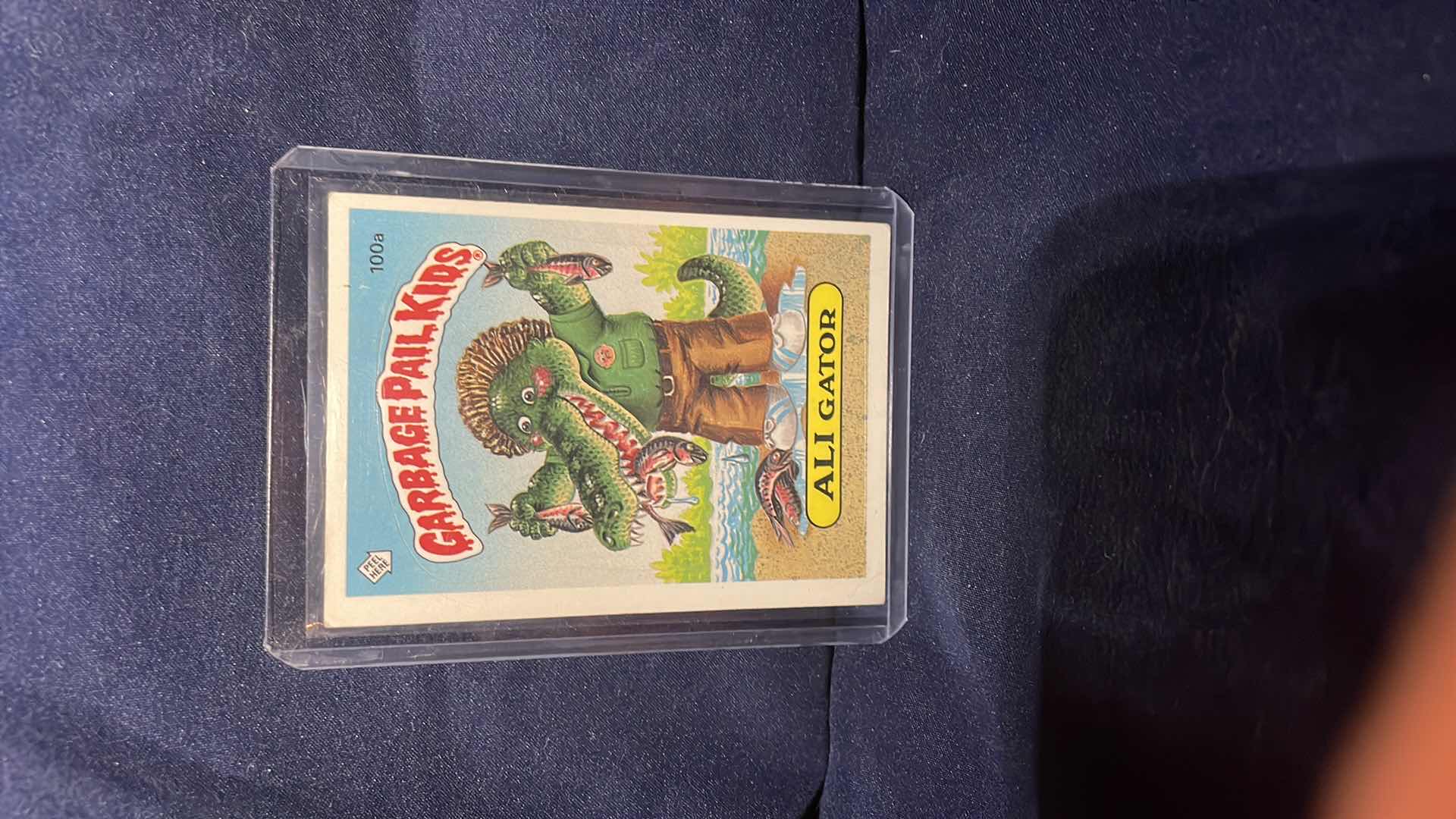 Photo 3 of 1986 GARBAGE PAIL KIDS ALI GATOR CARD #100a