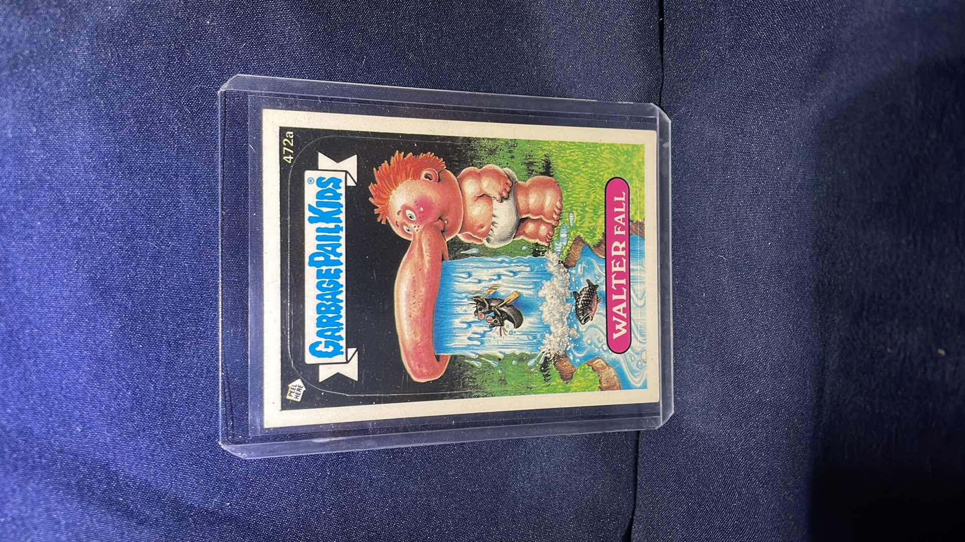 Photo 1 of 1986 TOPPS GARBAGE PAIL KIDS WALTER FALL CARD #472a