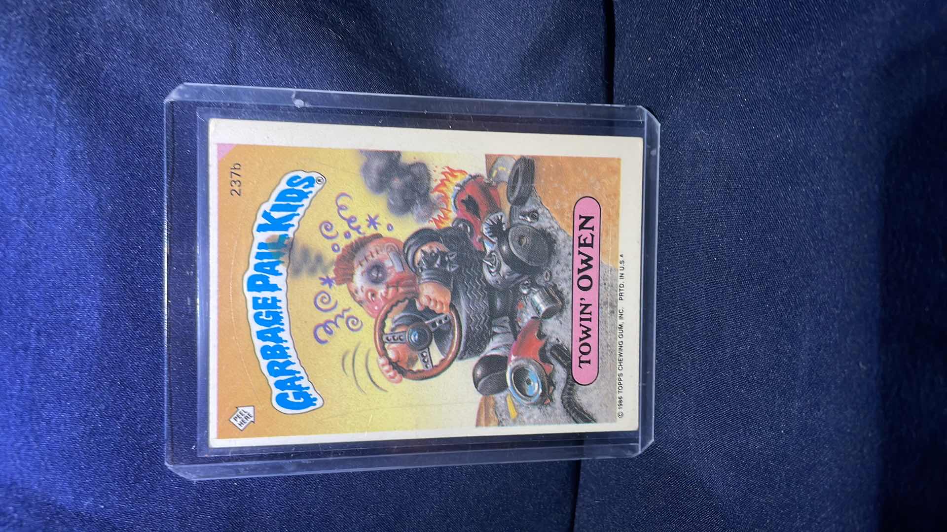 Photo 1 of 1986 TOPPS GARBAGE PAIL KIDS TOWIN OWEN CARD 237b