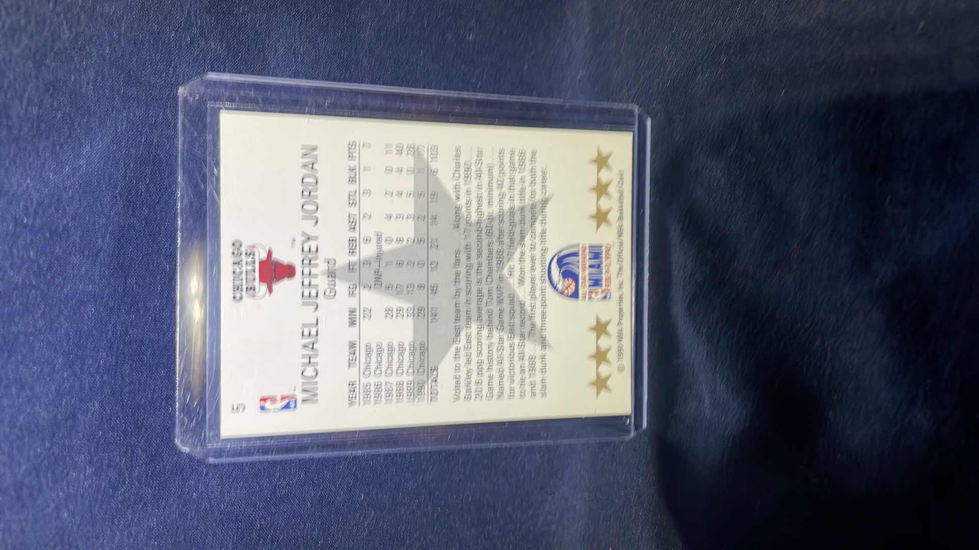 Photo 1 of 1990 NBA HOOPS MICHAEL JORDAN CARD #5