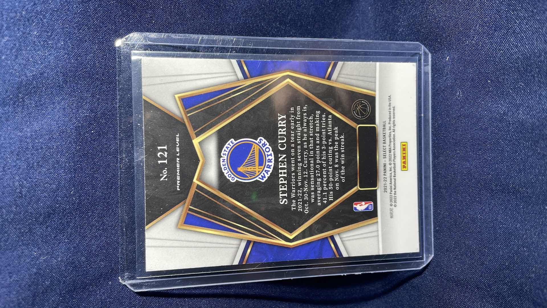 Photo 1 of 2021 PANINI STEPHEN CURRY CARD #121