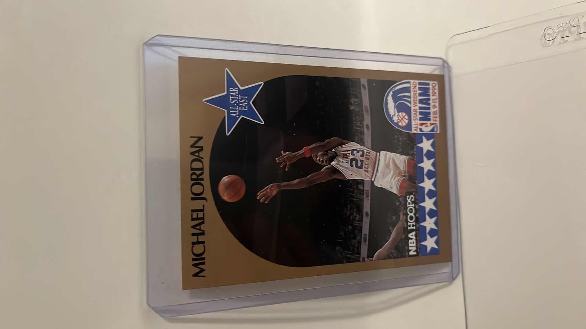 Photo 1 of 1990 MICHAEL JORDAN NBA HOOPS ALL STAR CARD 5