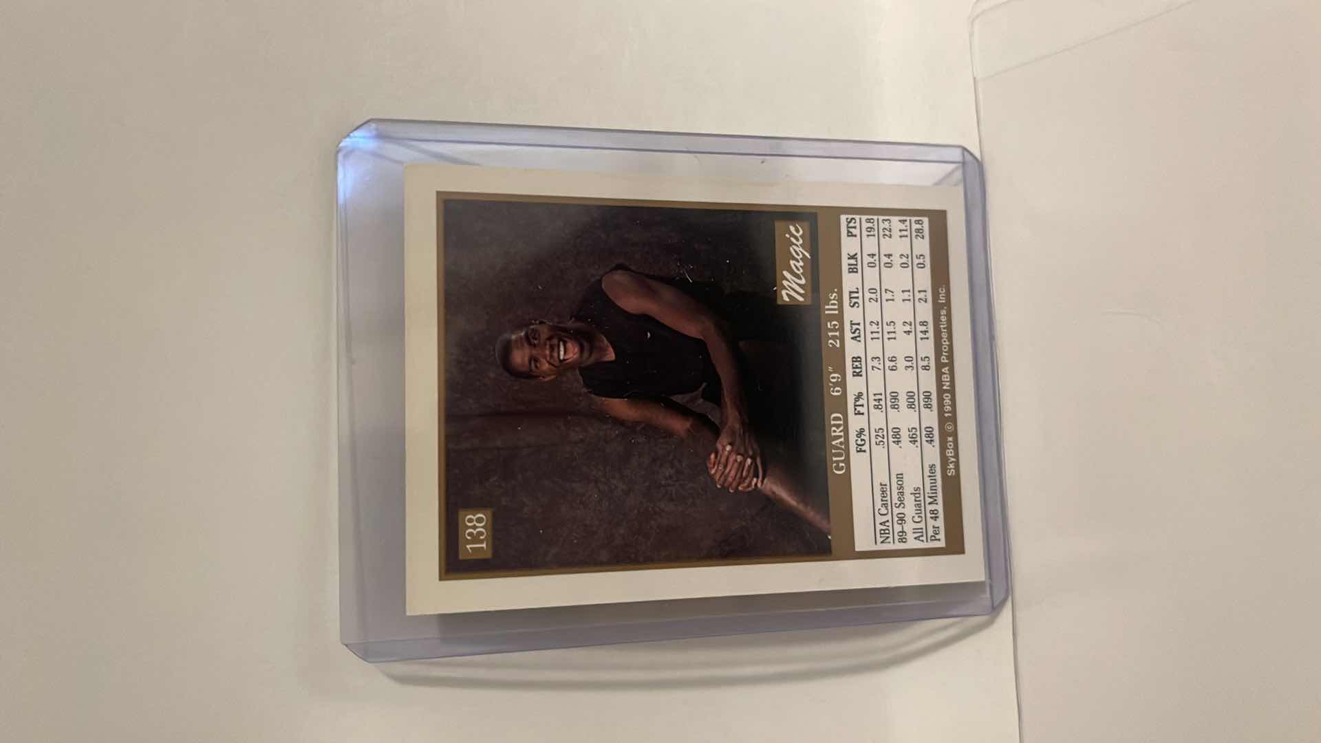Photo 1 of 1990 MAGIC JOHNSON SKYBOX CARD 138