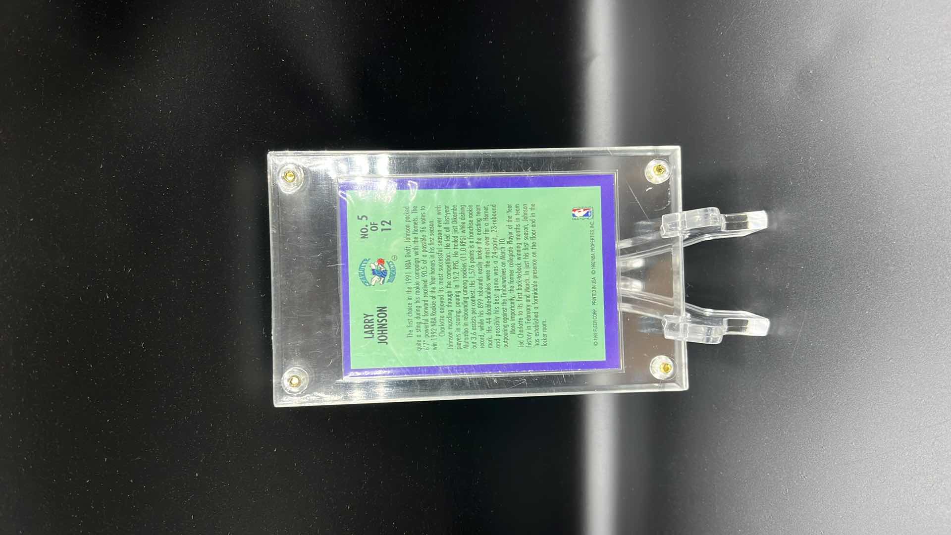 Photo 1 of 1992 LARRY JOHNSON FLEER ROOKIE SENSATION CARD 5