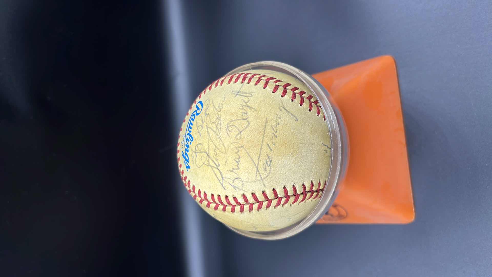 Photo 1 of VINTAGE  ANGELS AUTOGRAPHED BASEBALL