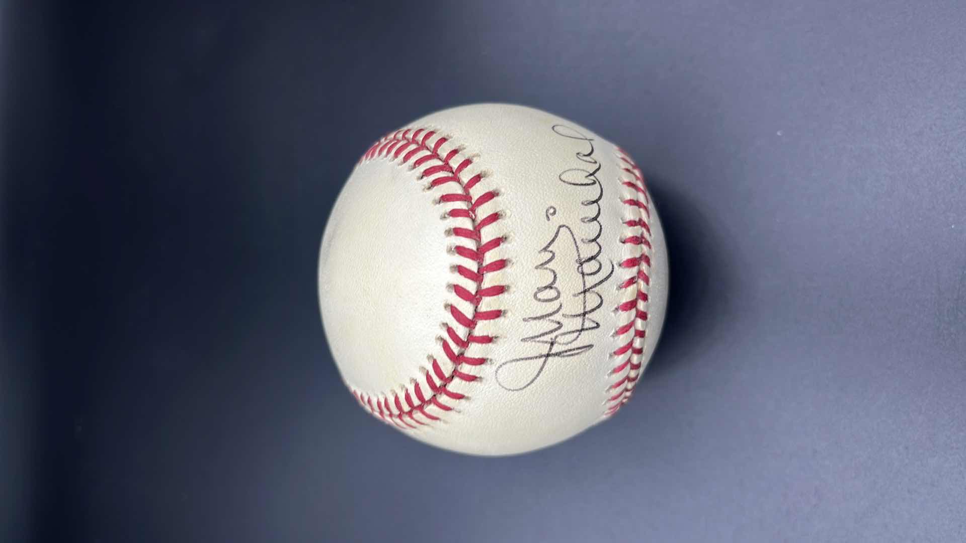 Photo 1 of AUTOGRAPHED RAWLINGS BASEBALL BY JUAN MARICHAL SAN FRANCISCO GIANTS