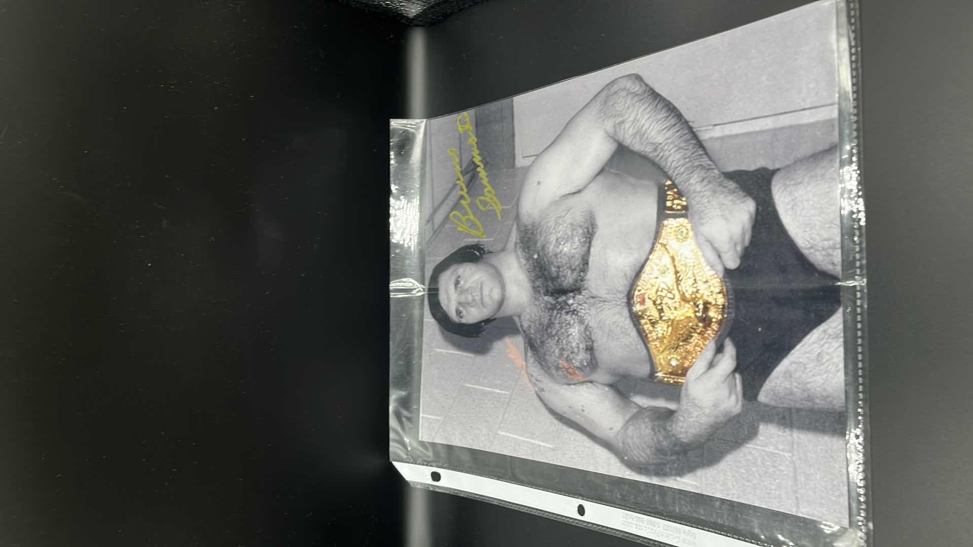 Photo 1 of AUTOGRAPHED PICTURE OF BRUNO THE WRESTLER