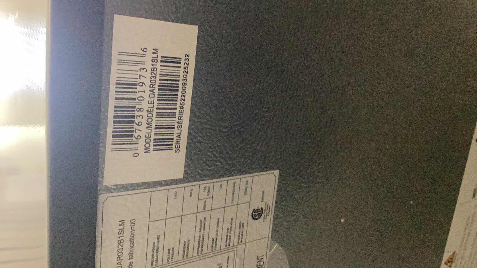 Photo 1 of DANBY MINI REFRIGERATOR 18” X 18” X 32”